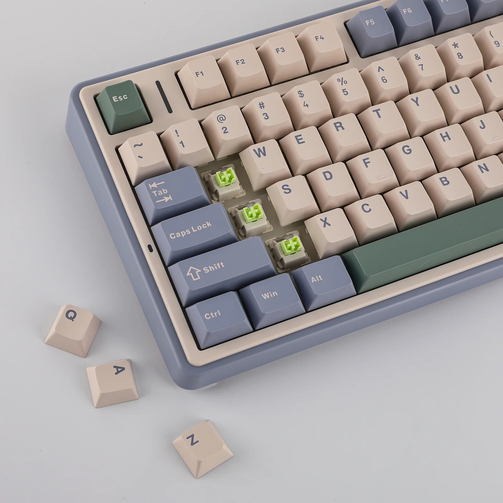 AULA - F75 - Gasket-Mounted Triple Modes Wireless Mechanical Keyboard - Cedar Green