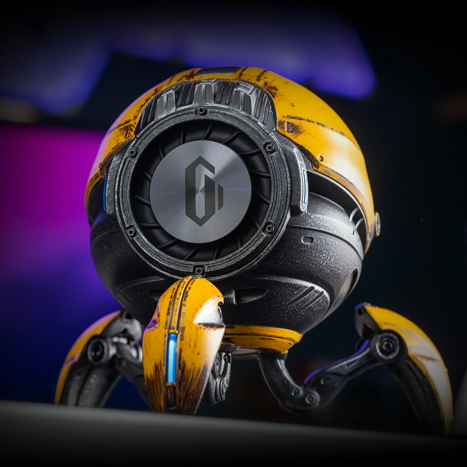 GravaStar - Mars Pro Special Edition War-Damaged Yellow - Wireless Bluetooth Speaker