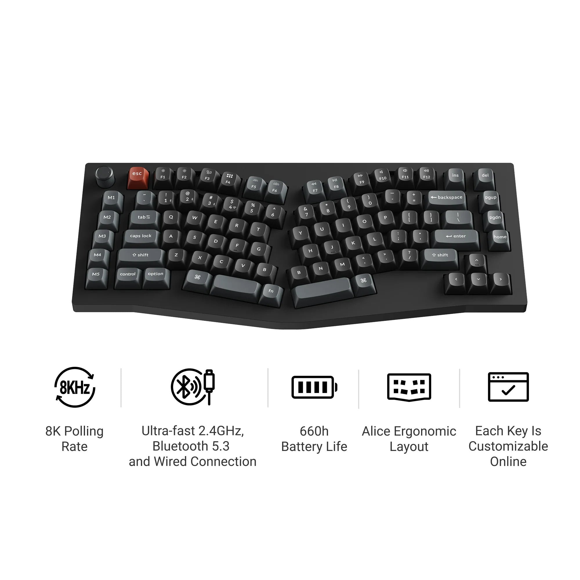 Keychron - V10 Ultra 8K Wireless Custom Mechanical Keyboard