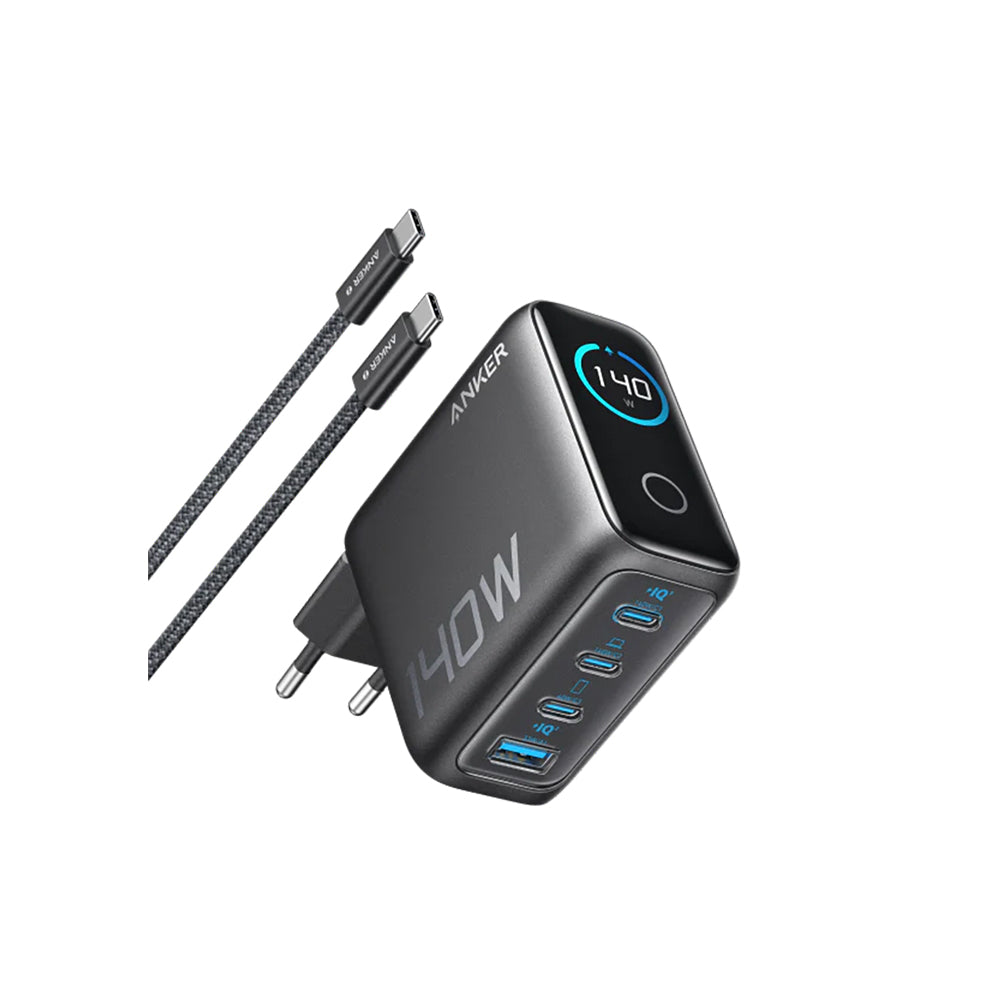 Anker - Charger (140W, 4-Port, PD 3.1) with USB-C Cable