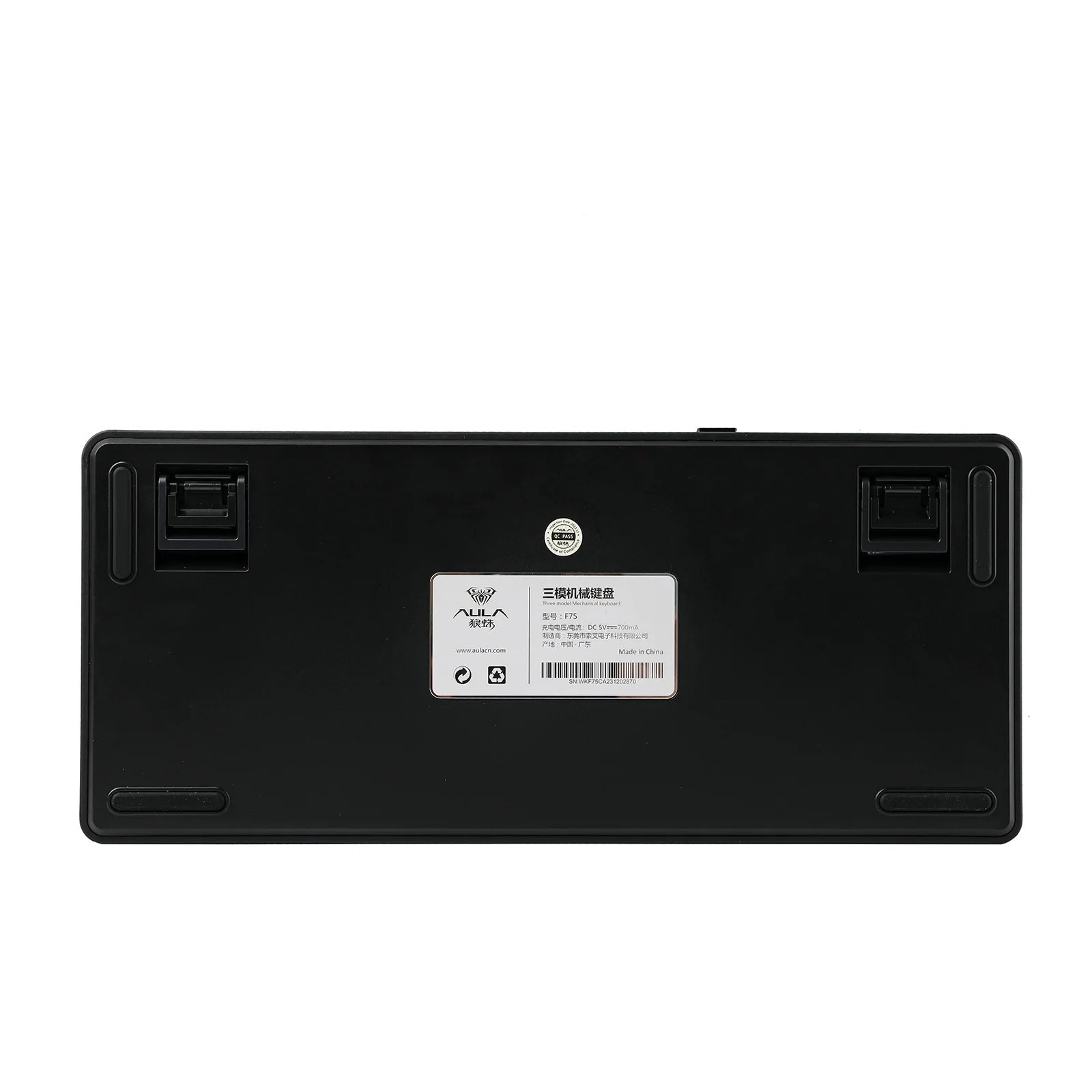 AULA - F75 - Gasket-Mounted Triple Modes Wireless Mechanical Keyboard - Thunder Black