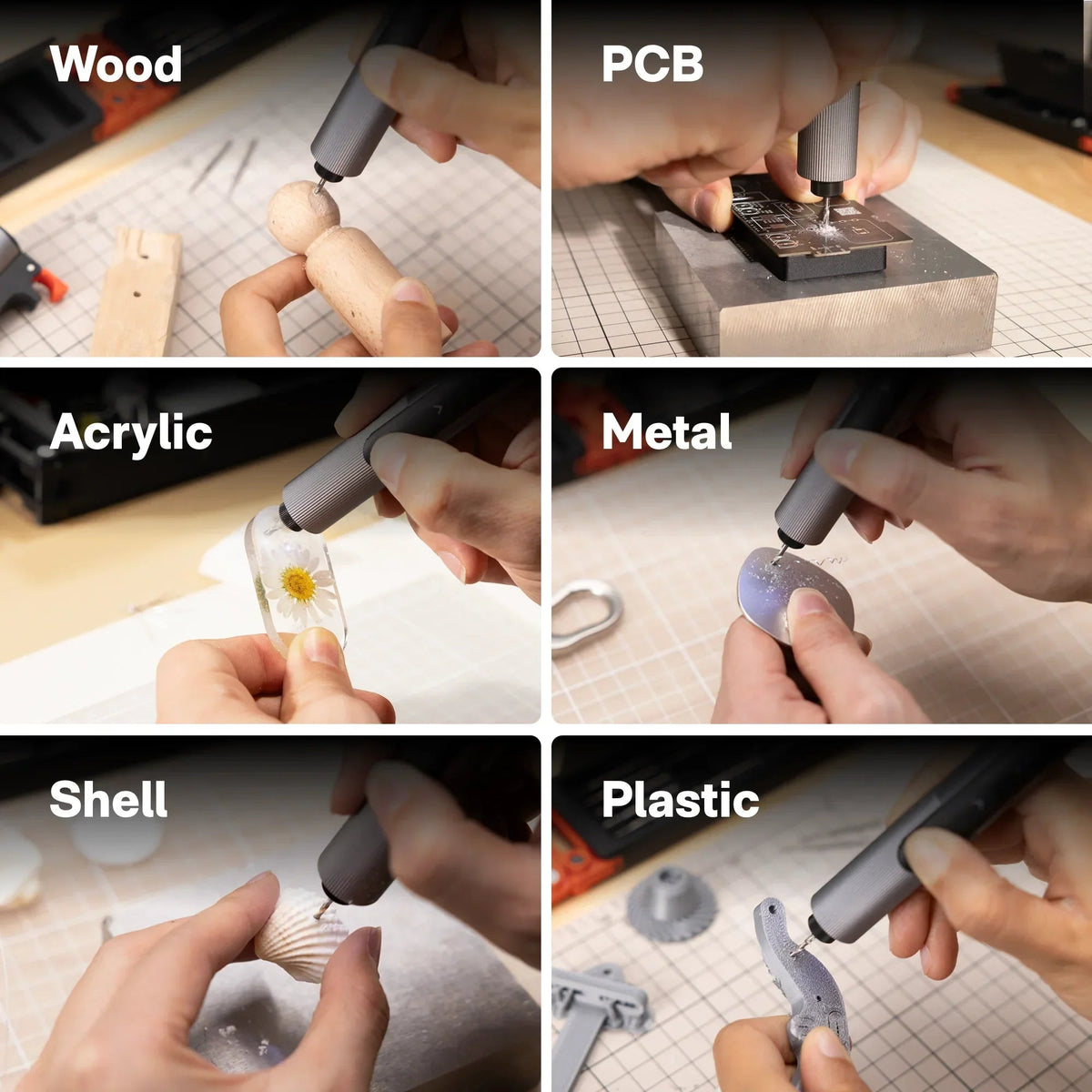 Wielofunkcyjny mini wiertarka do drewna, PCB, akrylu, metalu, muszli i plastiku – idealna do precyzyjnych prac DIY.