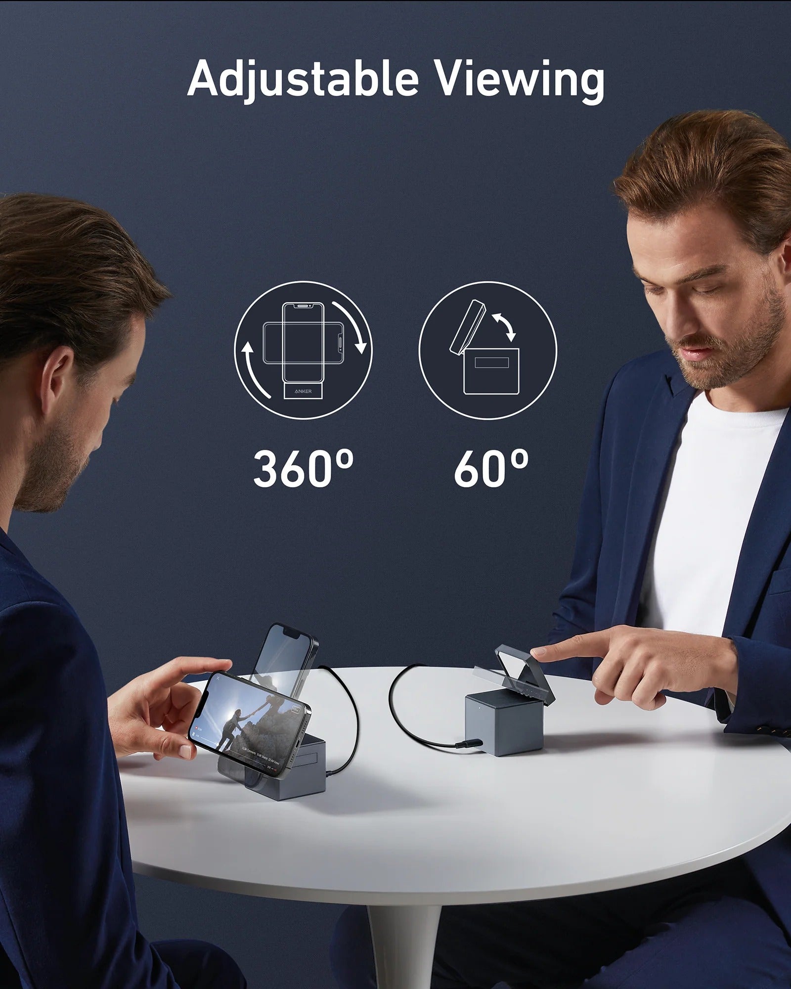 Anker - 3-in-1 Cube with MagSafe Charger