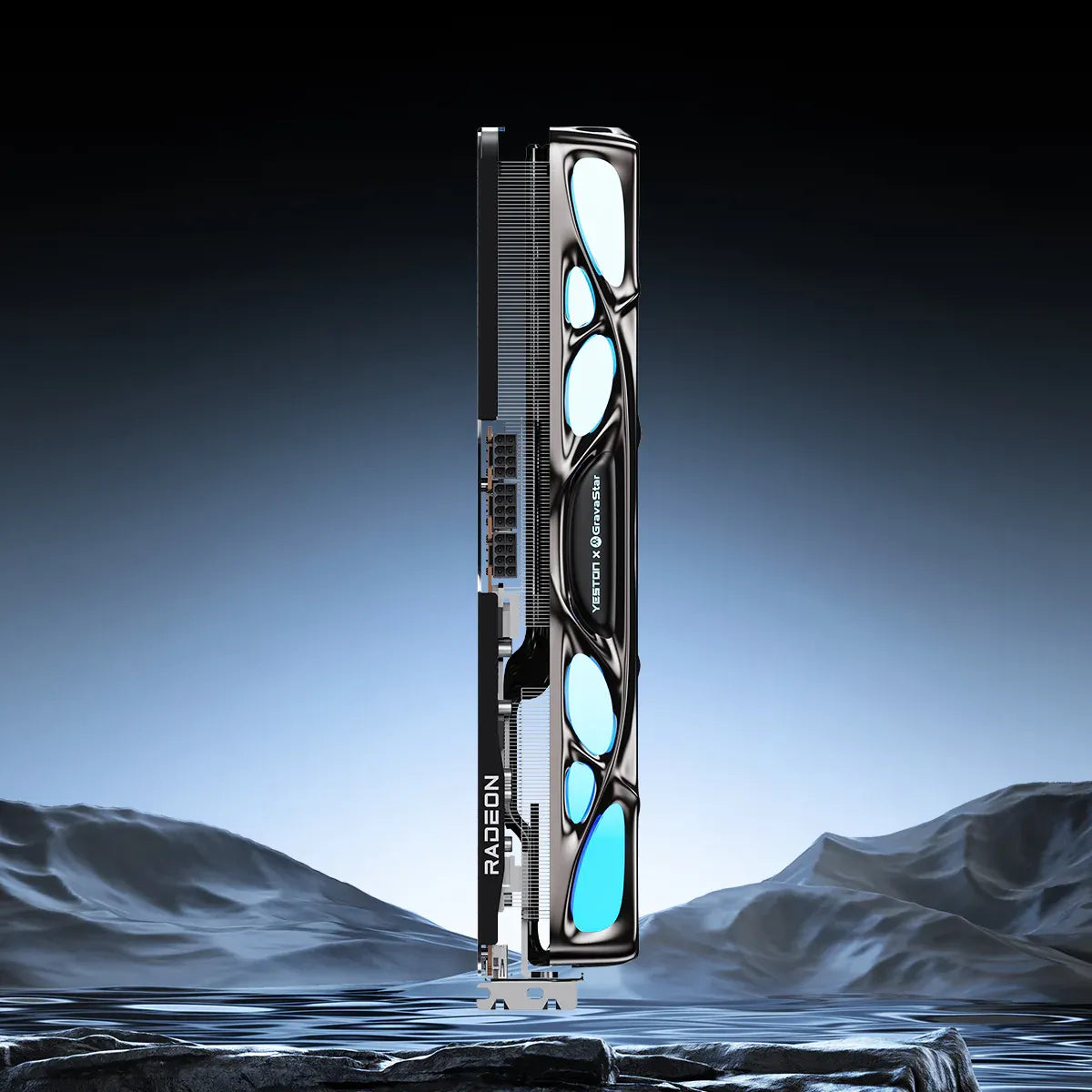 GravaStar x Yeston - AMD RADEON RX 9070 XT 16G GDDR6 Mercury Nova OC - Graphics Card