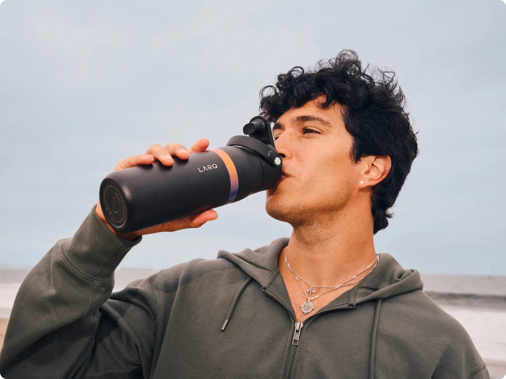 Larq - Bottle Swig Top Amber Vittoria