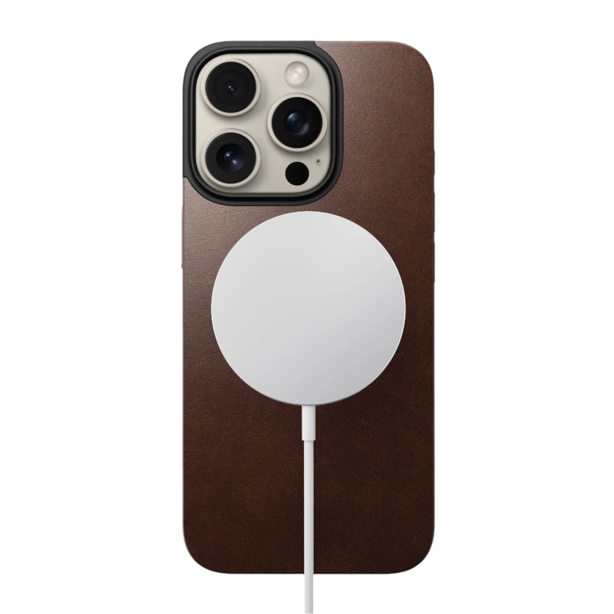 Nomad – Magnetic Leather Back for iPhone 16 Pro Max with MagSafe