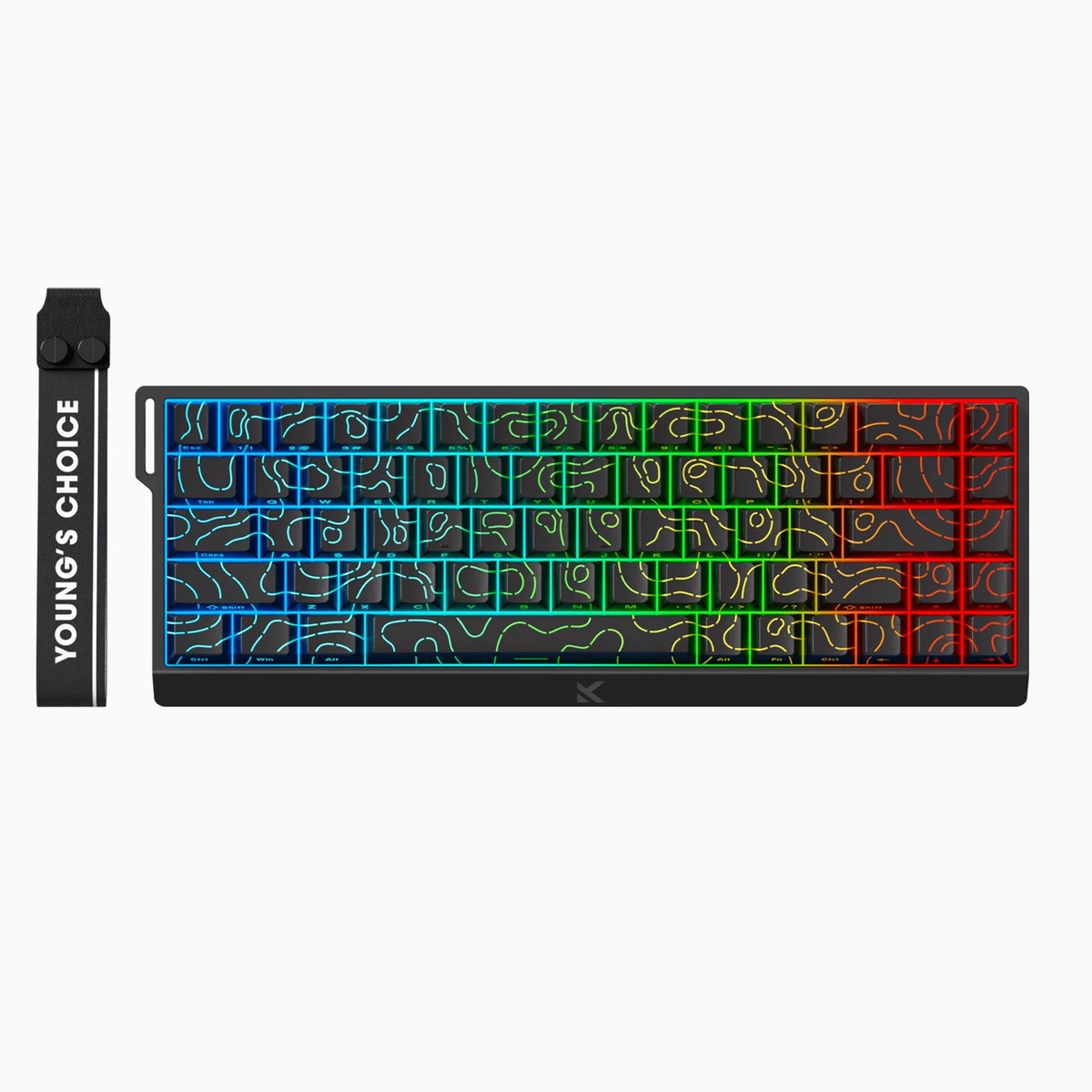 MCHOSE - Ace 68 HE Magnetic Switch Keyboard Black Topographic