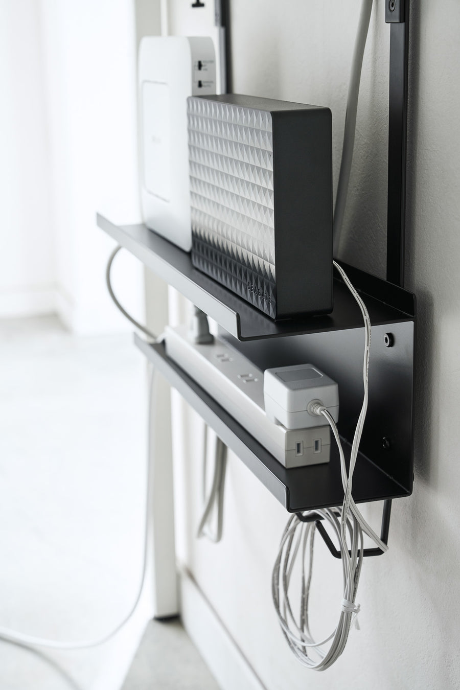 Yamazaki Home - Smart Under-Desk Cable & Router Organizer