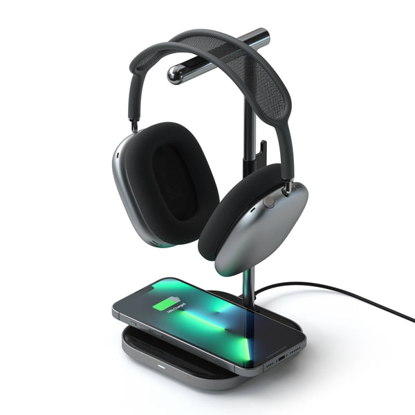 Satechi - 2-in-1 Headphone Stand With Wireless Charger