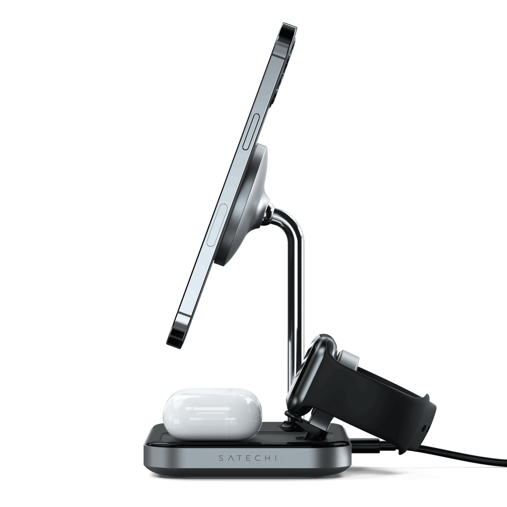 Satechi - 3-in-1 Magnetic Wireless Charging Stand