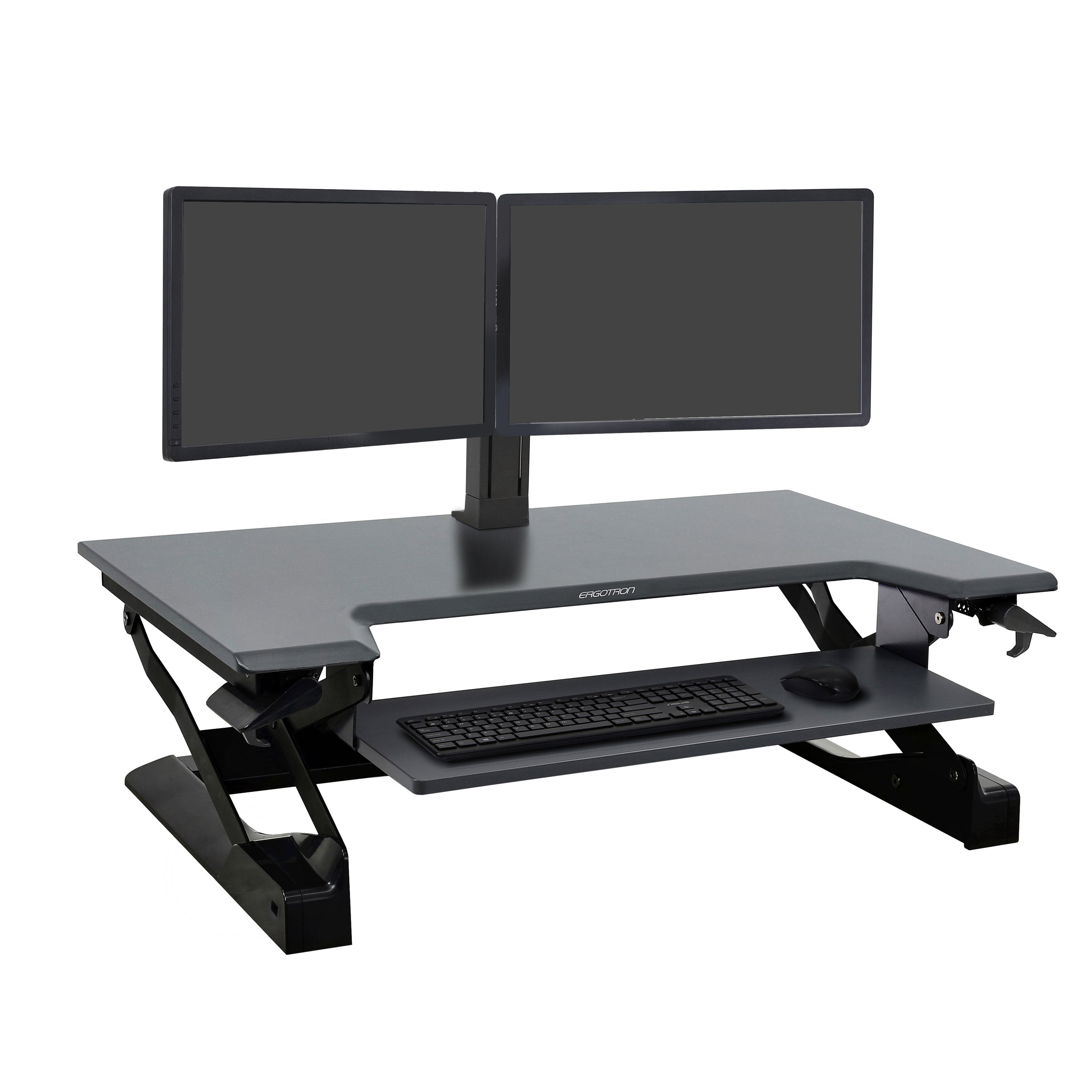 Ergotron - WorkFit-TL - Sit-Stand Desktop Workstation - Large Surface