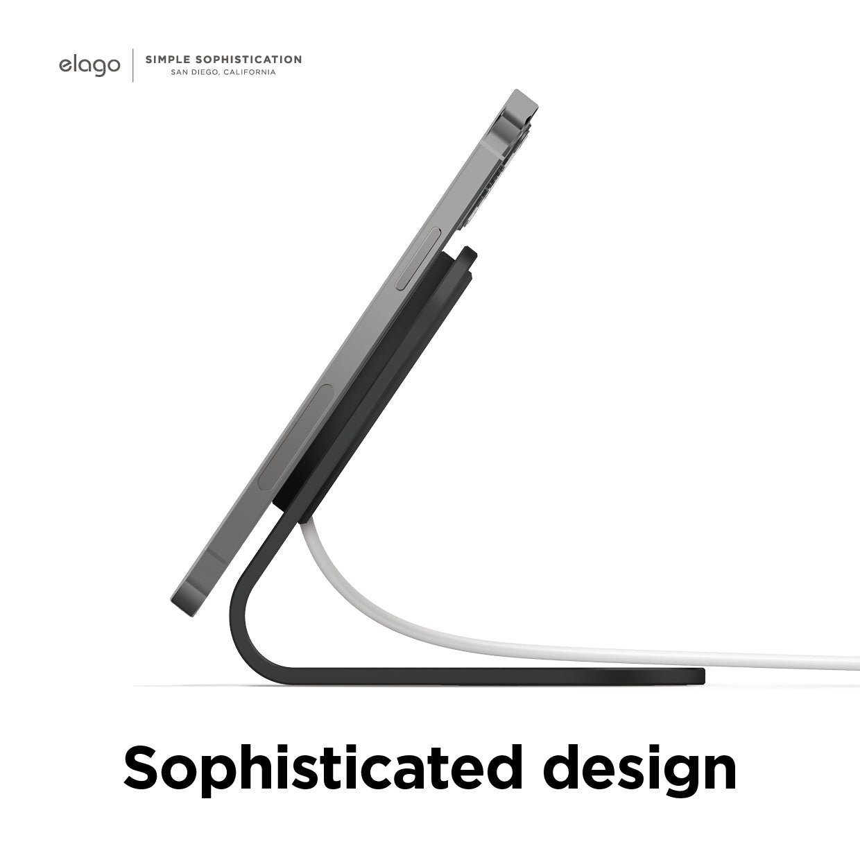 Elago - MS3 Aluminum Charging Stand - MagSafe