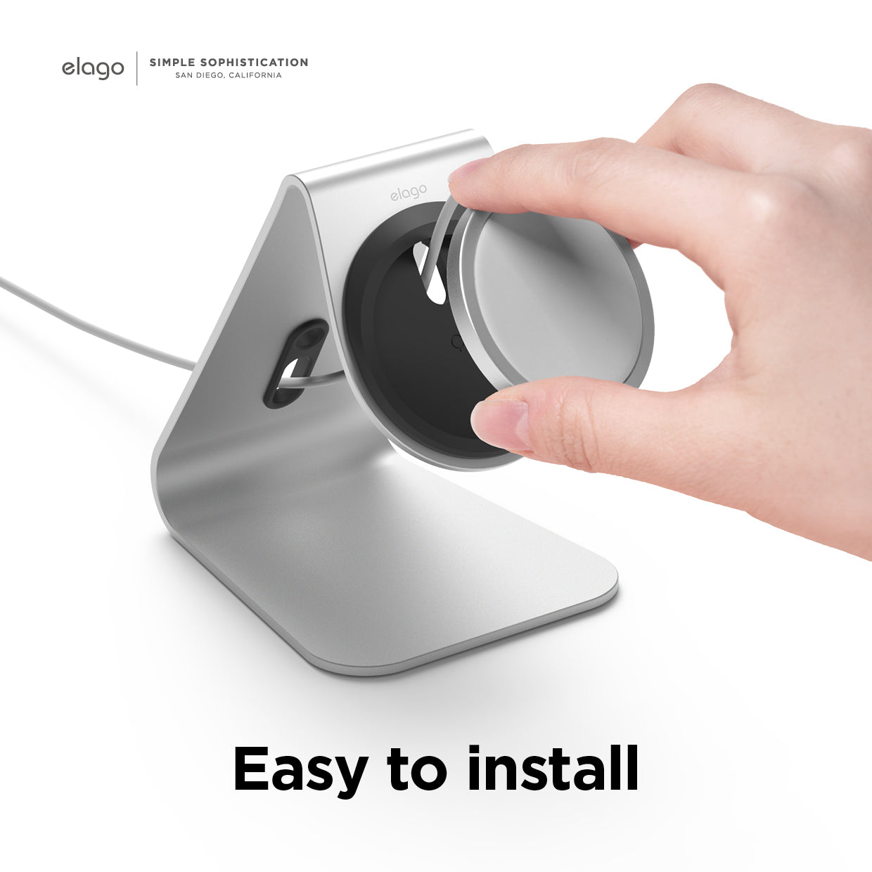 Elago - MS4 Aluminum Charging Stand - MagSafe
