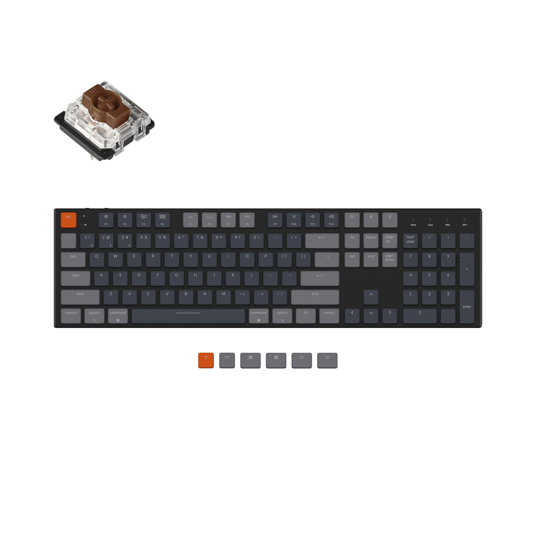 Keychron - K5 Ultra-slim Wireless Mechanical Keyboard