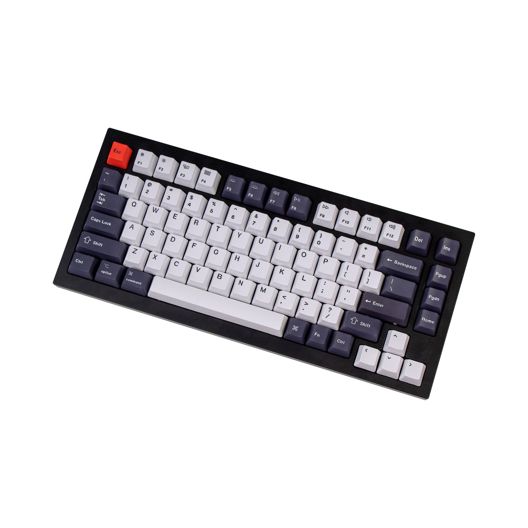Keychron - Keycaps OEM Dye-Sub PBT Keycap Set - Bluish Black White
