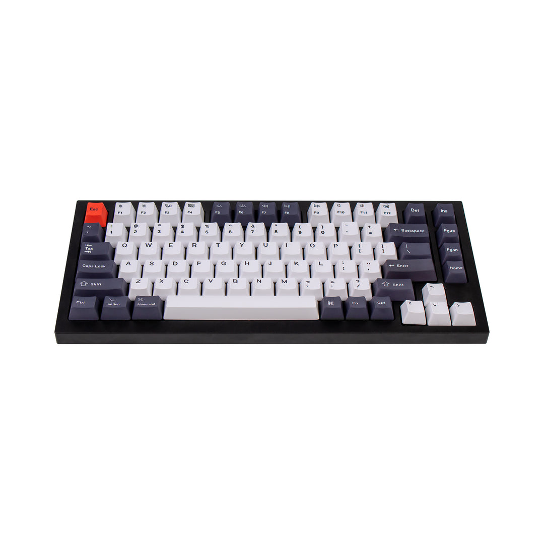 Keychron - Keycaps OEM Dye-Sub PBT Keycap Set - Bluish Black White