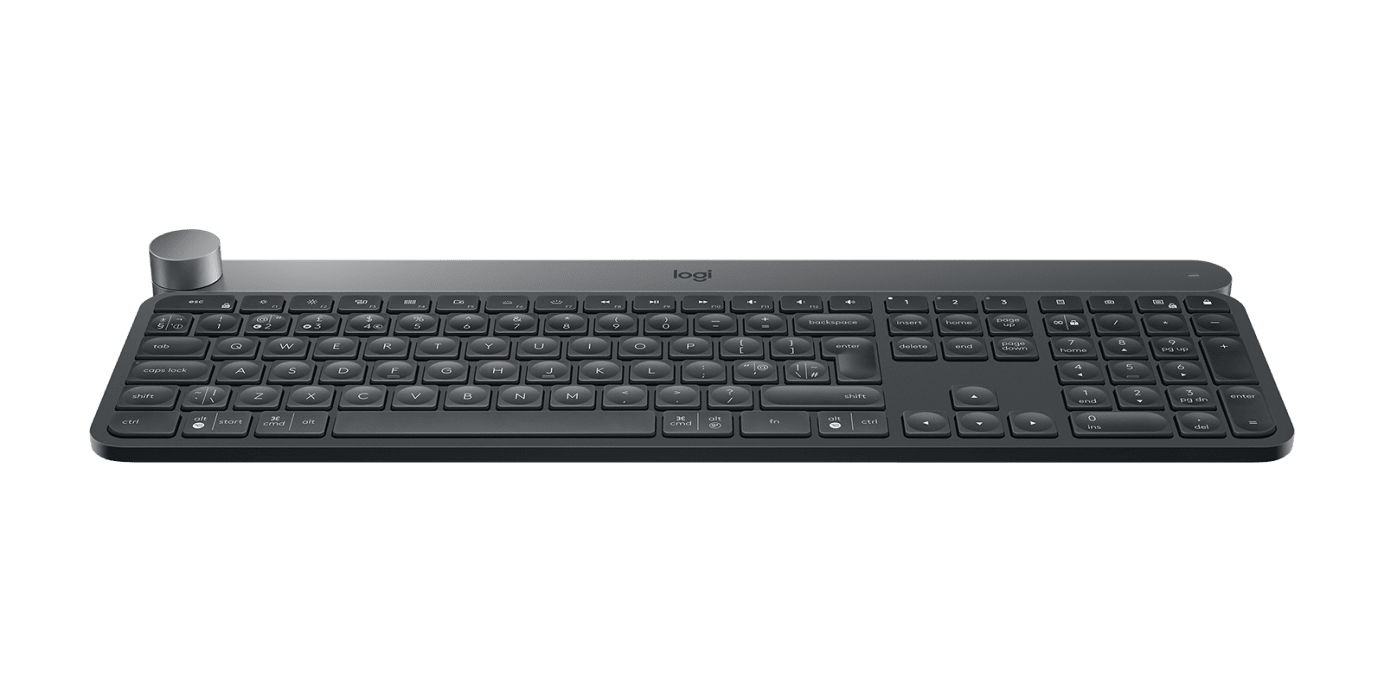 Logitech - Craft - Advanced Keyboard with Creative Input Dial