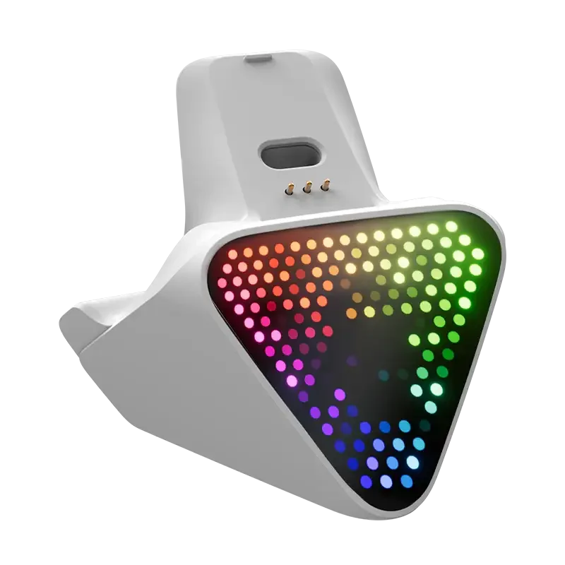 Kolorowa RGB ładowarka bezprzewodowa do telefonu z efektem LED, idealna do home office