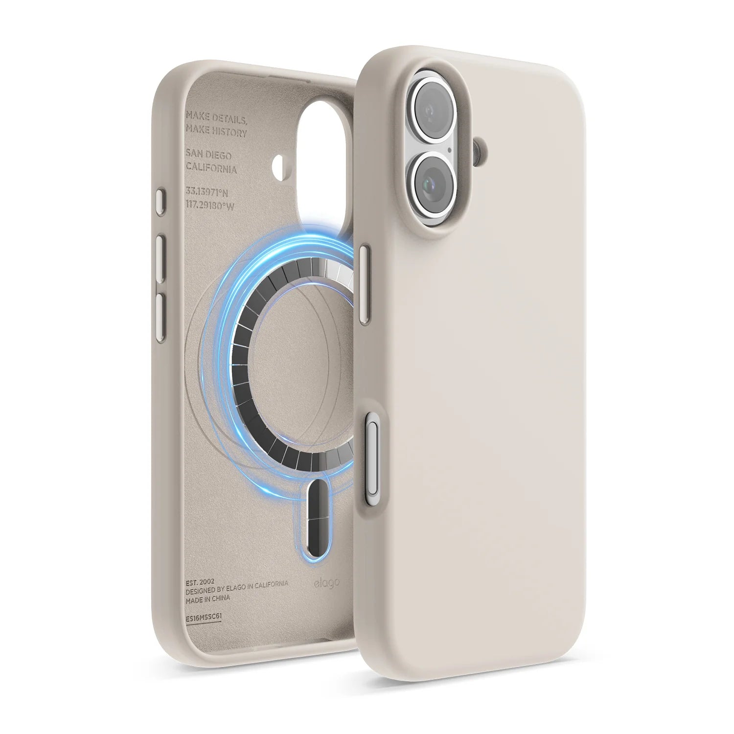 Elago - Magnetic Silicone Case for Iphone 16