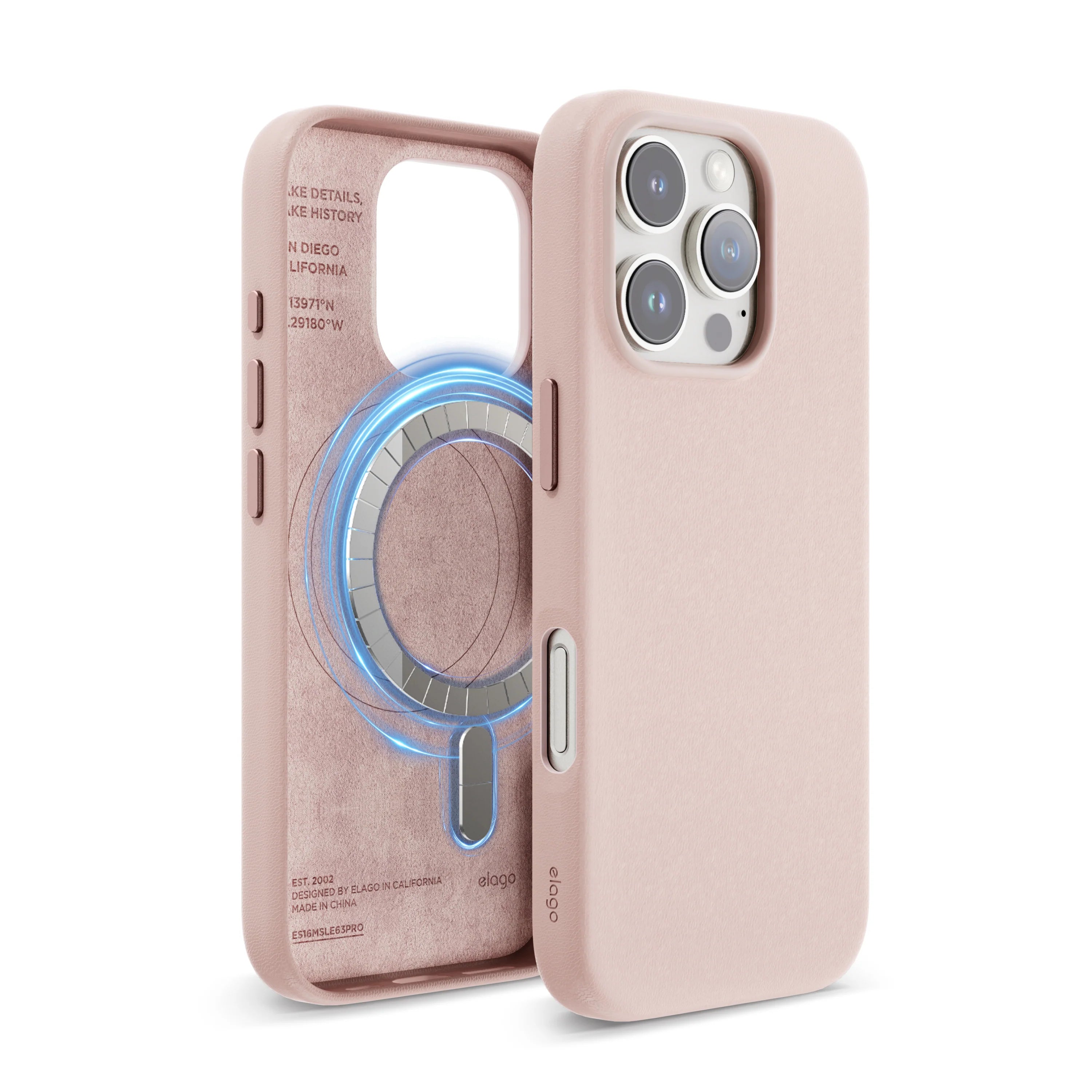 Elago - Magnetic Leather Case for Iphone 16
