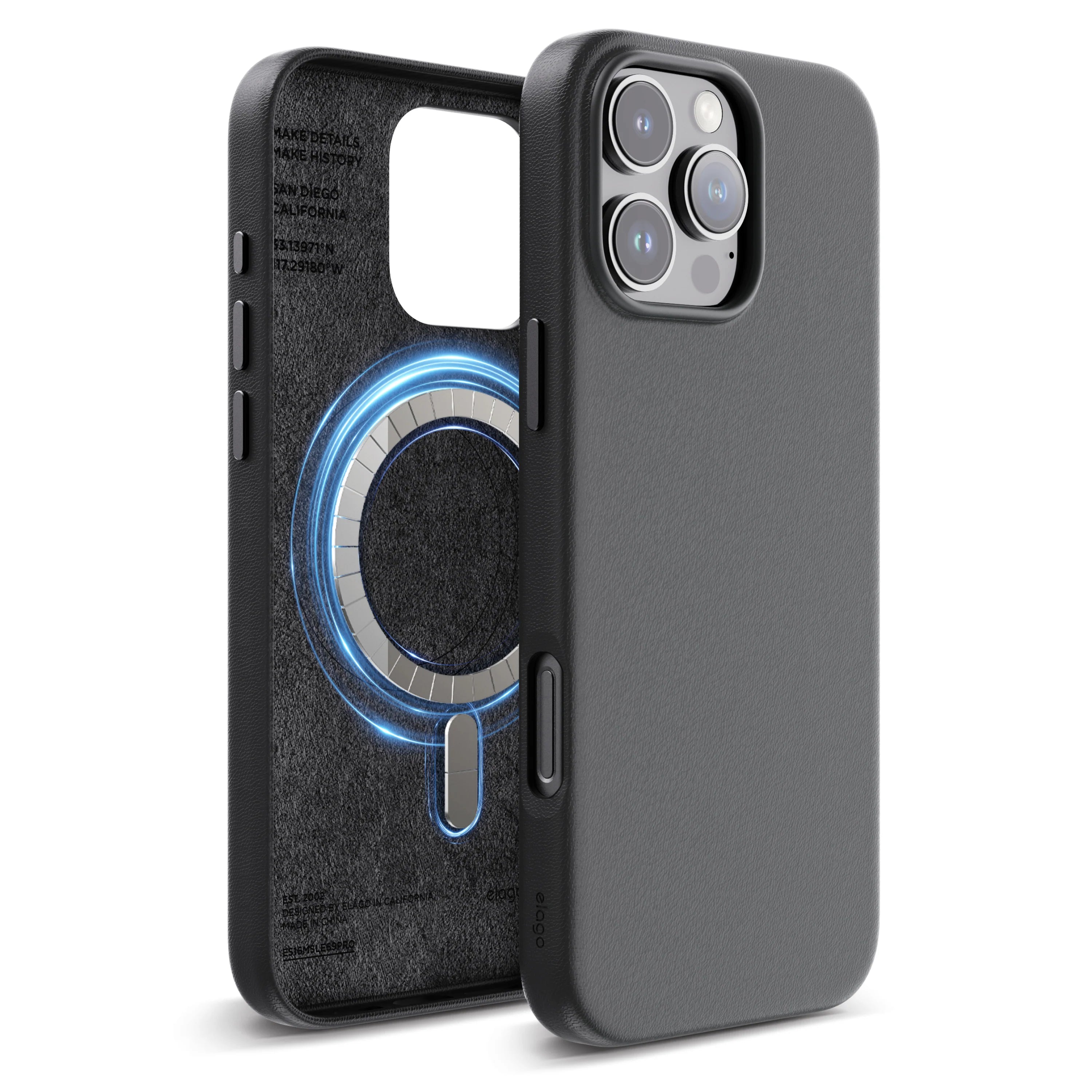 Elago - Magnetic Leather Case for Iphone 16