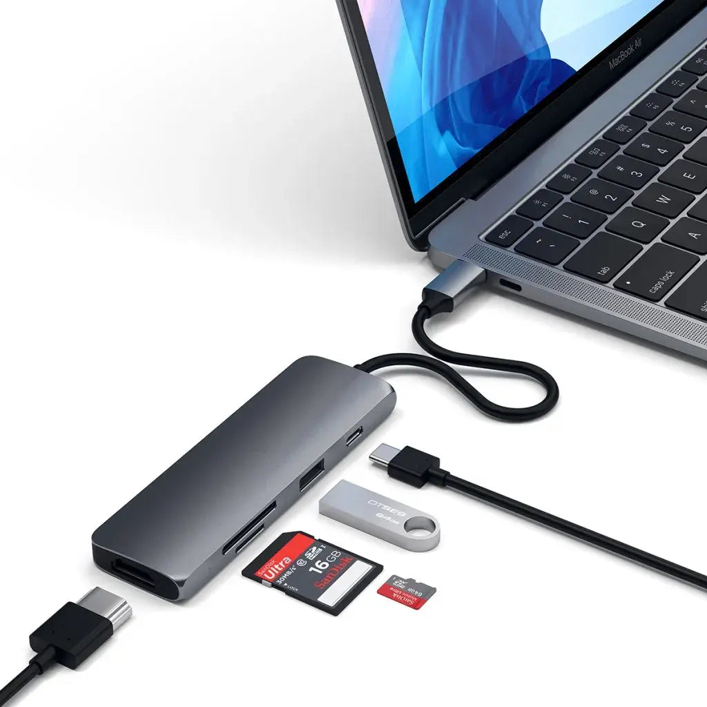 Satechi - USB-C Multiport Pro Adapter with Multiple Connectivity and 4K HDMI