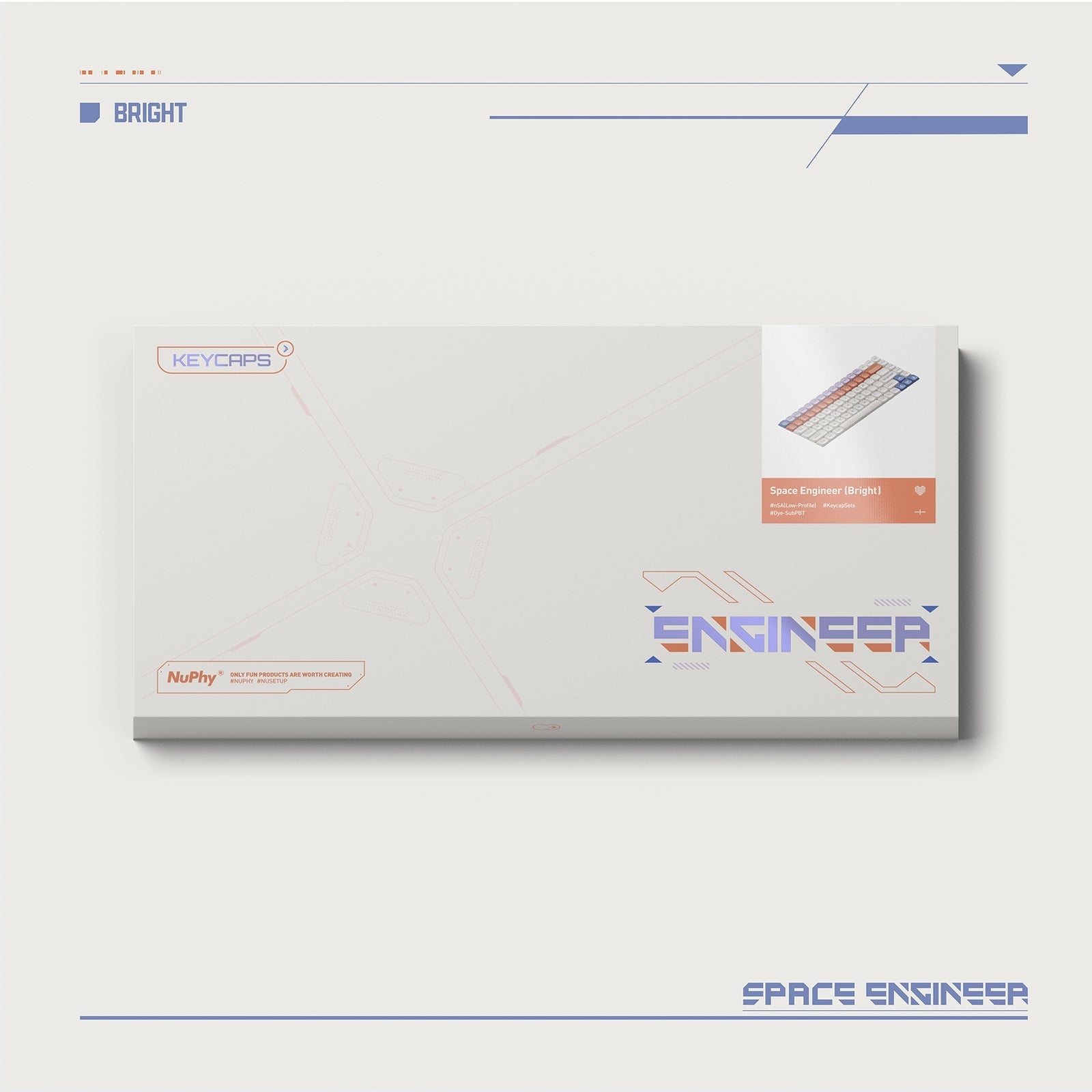 NuPhy - Space Engineer nSA Dye-sub PBT Keycaps