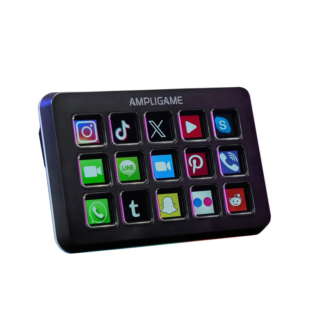 AmpliGame - klawiatura z ikonami aplikacji do efektywnego Home Office