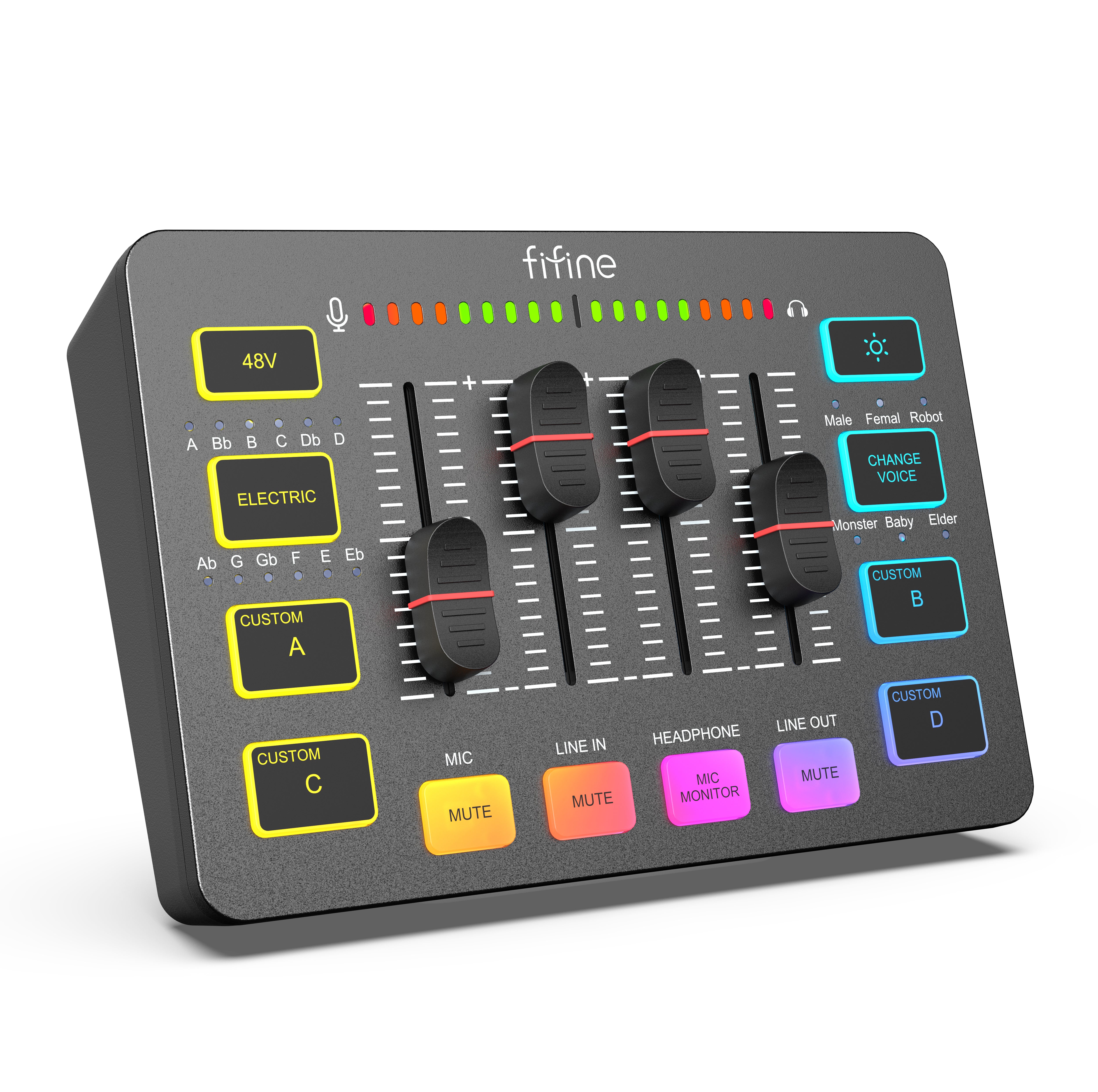Fifine - AmpliGame - SC3 Audio Mixer