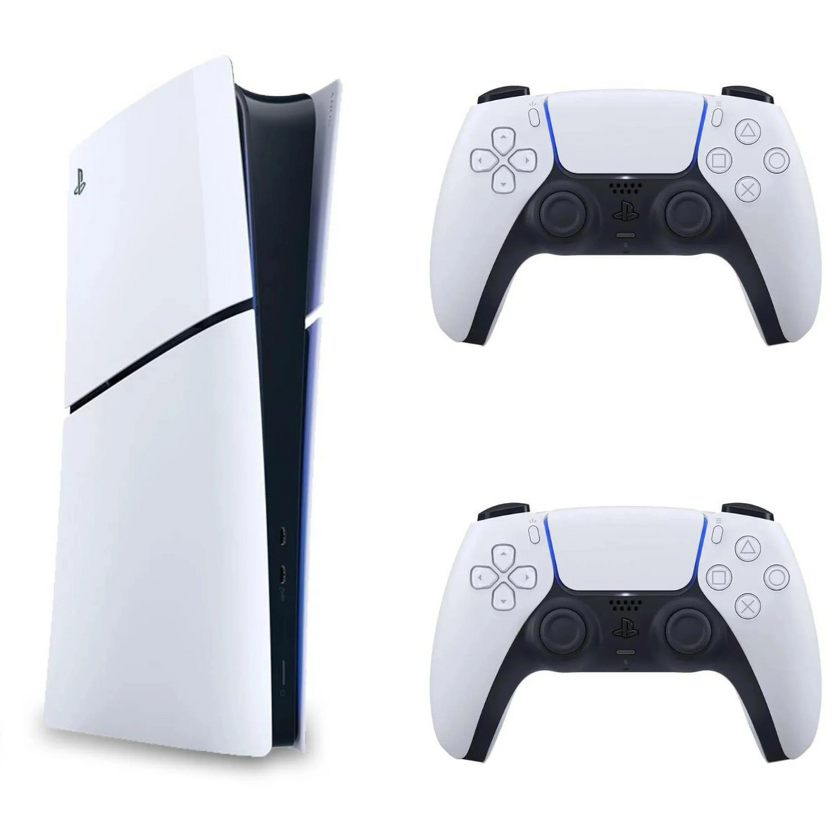 Sony - Console PlayStation 5 Slim + Gamepad DualSense White - Set