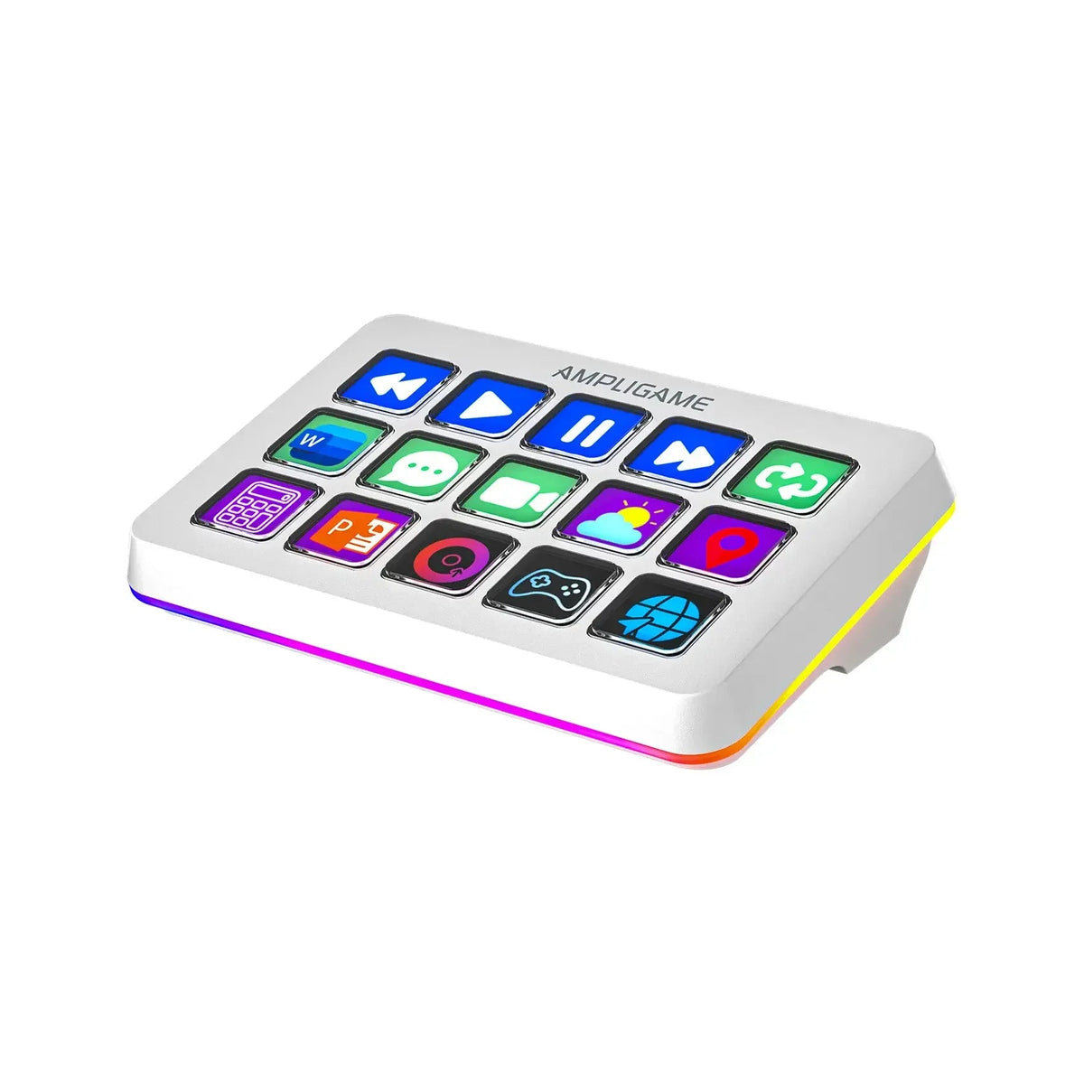 Klawiatura mechaniczna z kolorowymi przyciskami i RGB podświetleniem do home office
