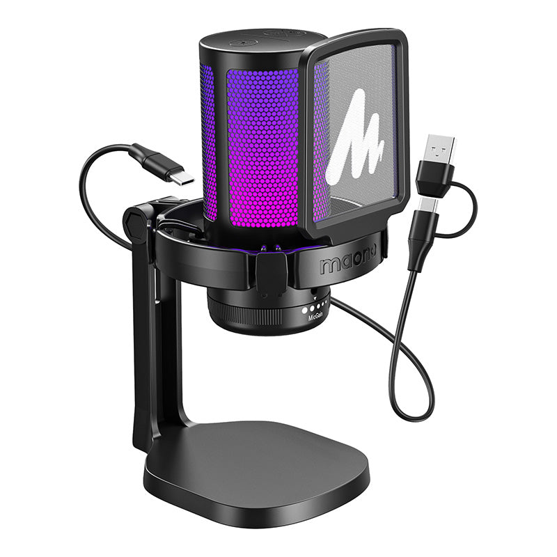 MAONO - DGM20 GamerWave Condenser USB Gaming RGB Microphone
