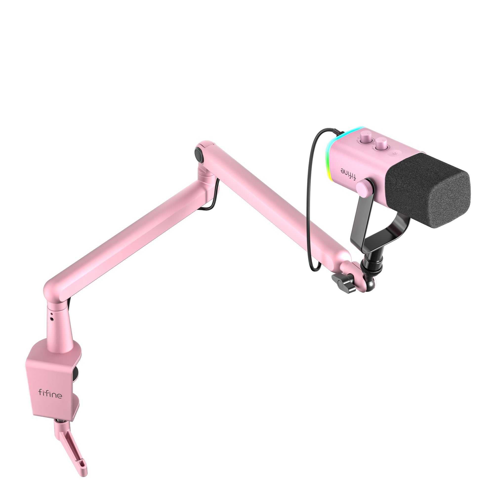 Fifine - AmpliGame - TAM8 Studio Dynamic Microphone With Boom Arm Stand