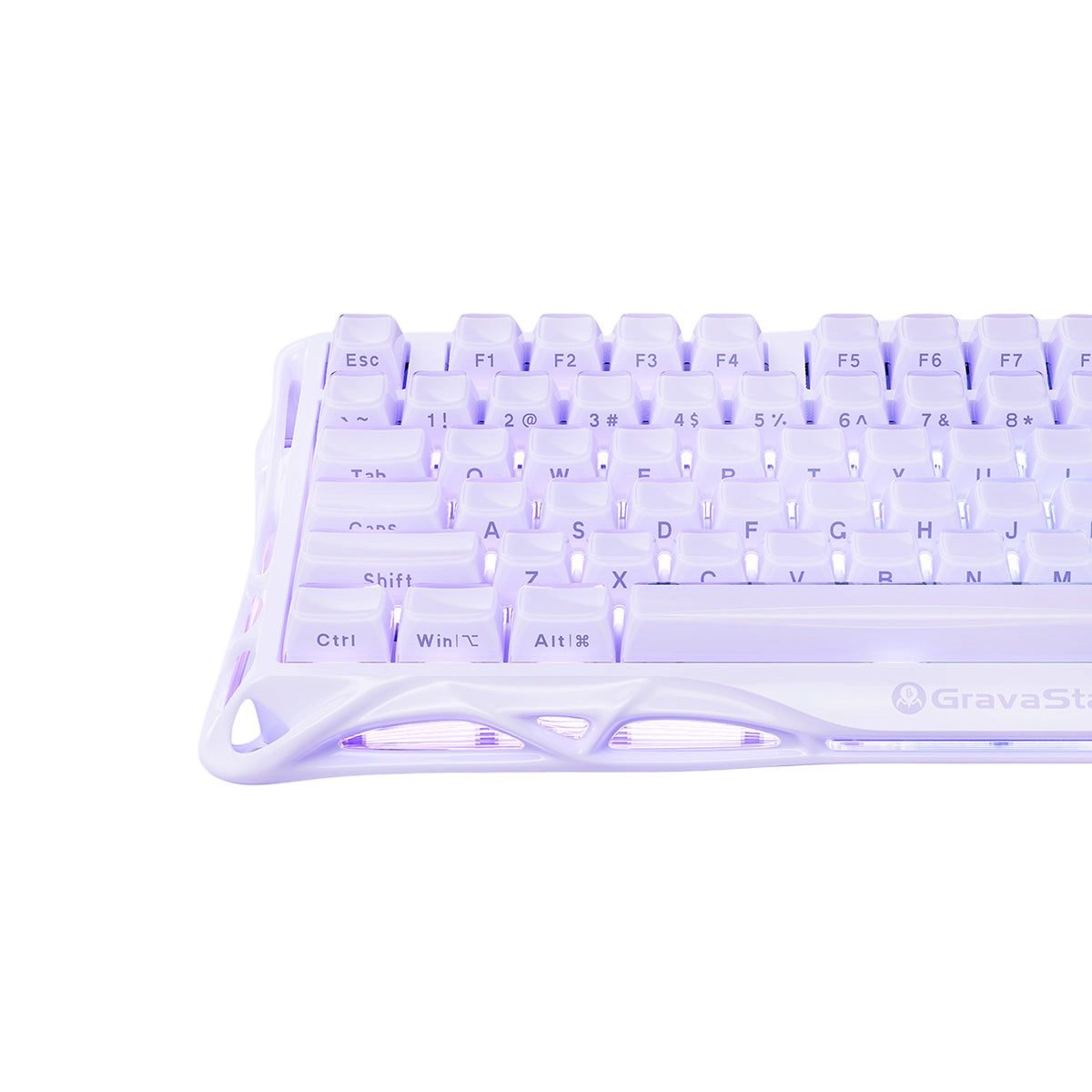GravaStar - Mercury V75 Lavender Purple - Wired Magnetic Keyboard