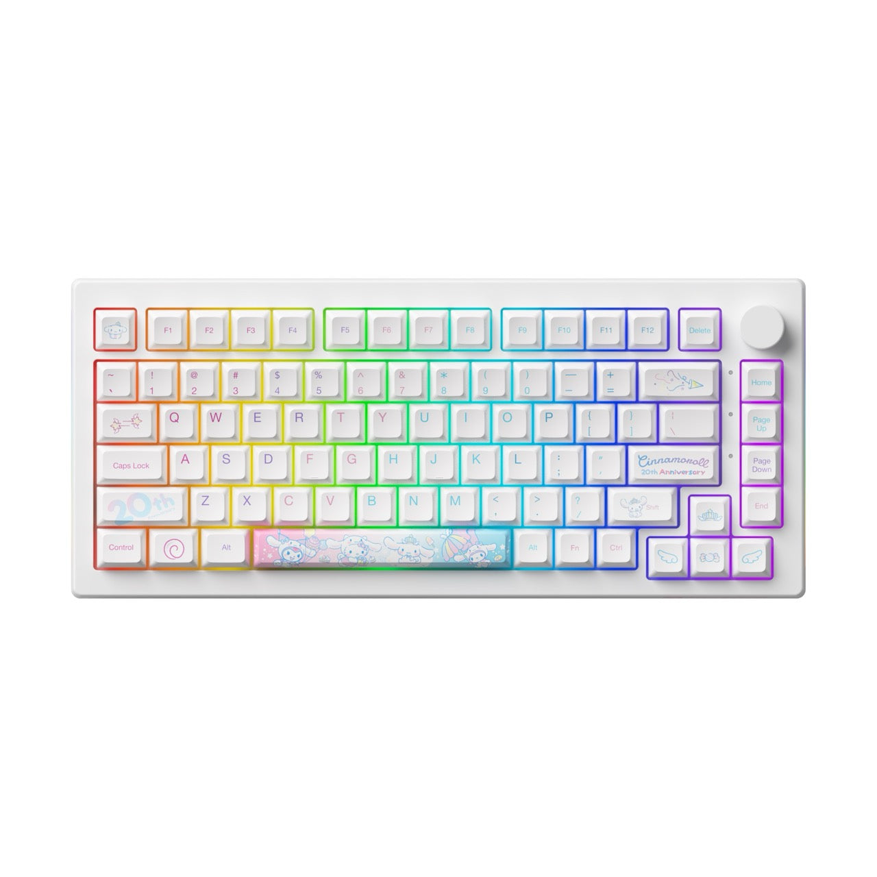 Akko - Cinnamoroll 20th Anniversary 5075B Plus Wireless Mechanical Keyboard