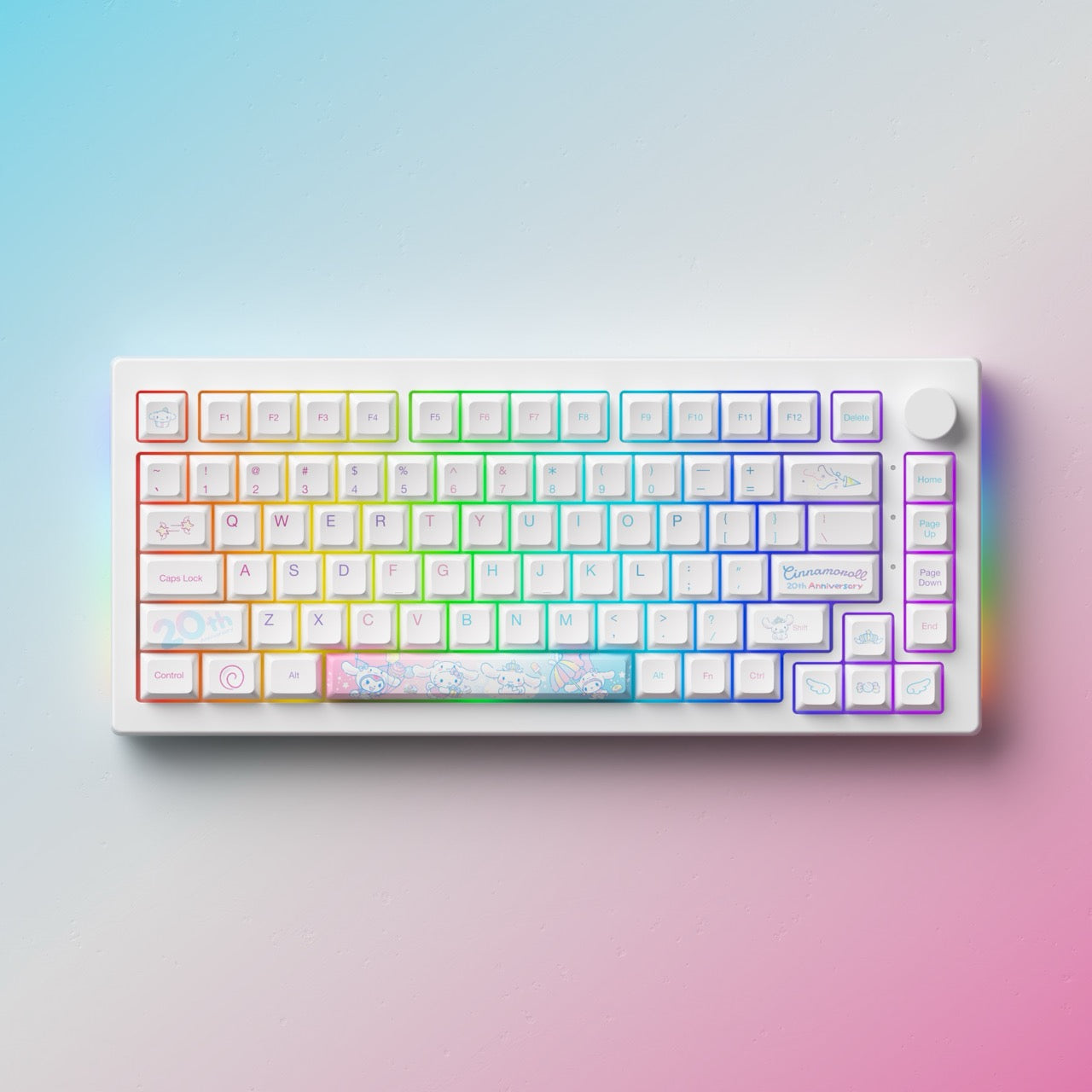 Akko - Cinnamoroll 20th Anniversary 5075B Plus Wireless Mechanical Keyboard