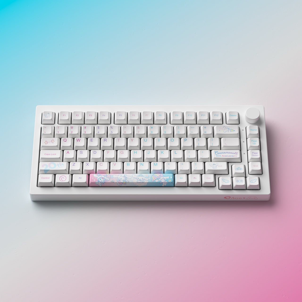Akko - Cinnamoroll 20th Anniversary 5075B Plus Wireless Mechanical Keyboard