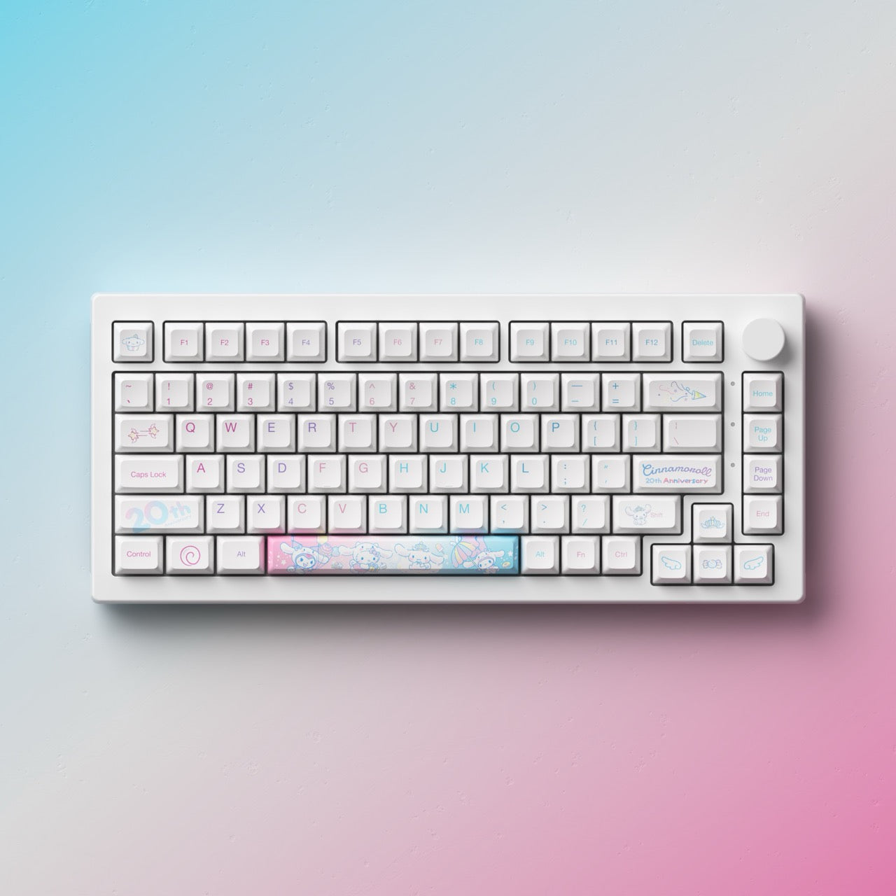 Akko - Cinnamoroll 20th Anniversary 5075B Plus Wireless Mechanical Keyboard