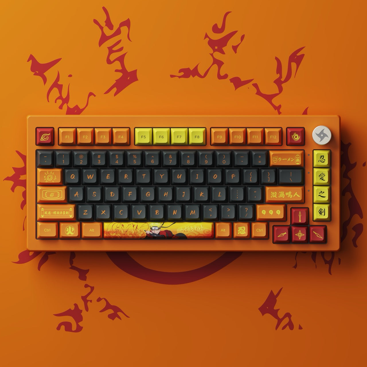 Akko - Naruto Uzumaki 20th Anniversary 5075B Plus Wireless Mechanical Keyboard