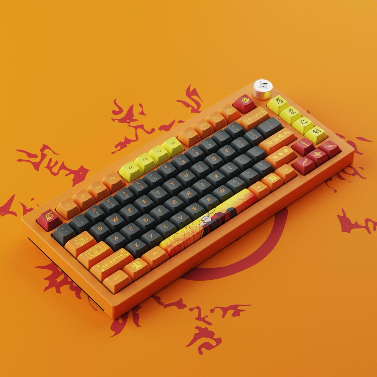 Akko - Naruto Uzumaki 20th Anniversary 5075B Plus Wireless Mechanical Keyboard