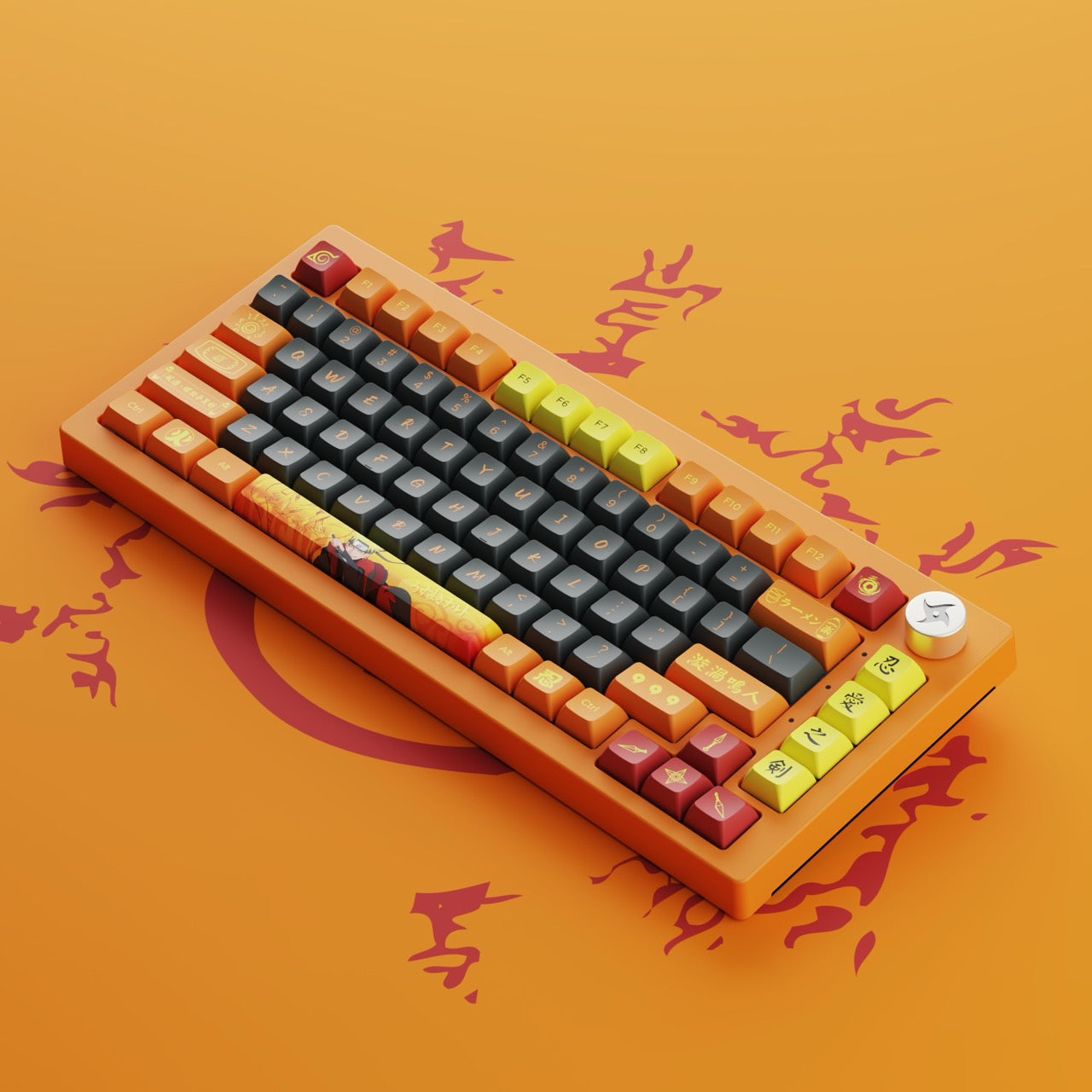 Akko - Naruto Uzumaki 20th Anniversary 5075B Plus Wireless Mechanical Keyboard