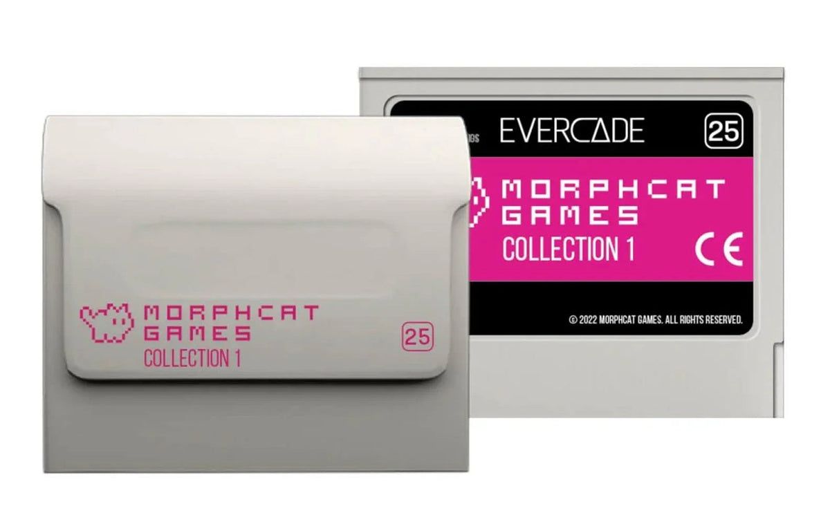 Karta gier Evercade Morphcat Games Collection 1 z etui, 25 gier, różowy design