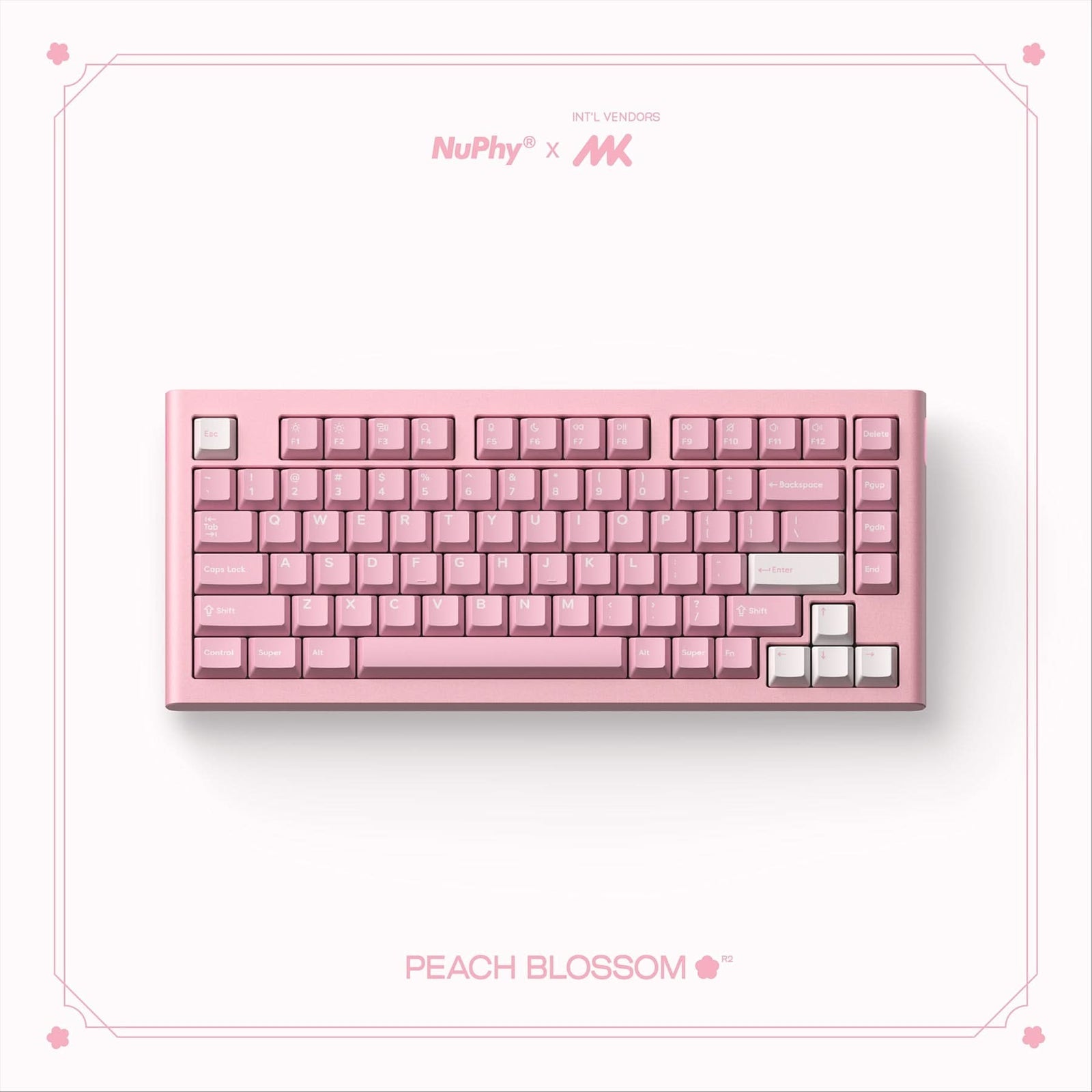 NuPhy - Peach Blossom Berry Profile Dye-sub PBT Keycaps