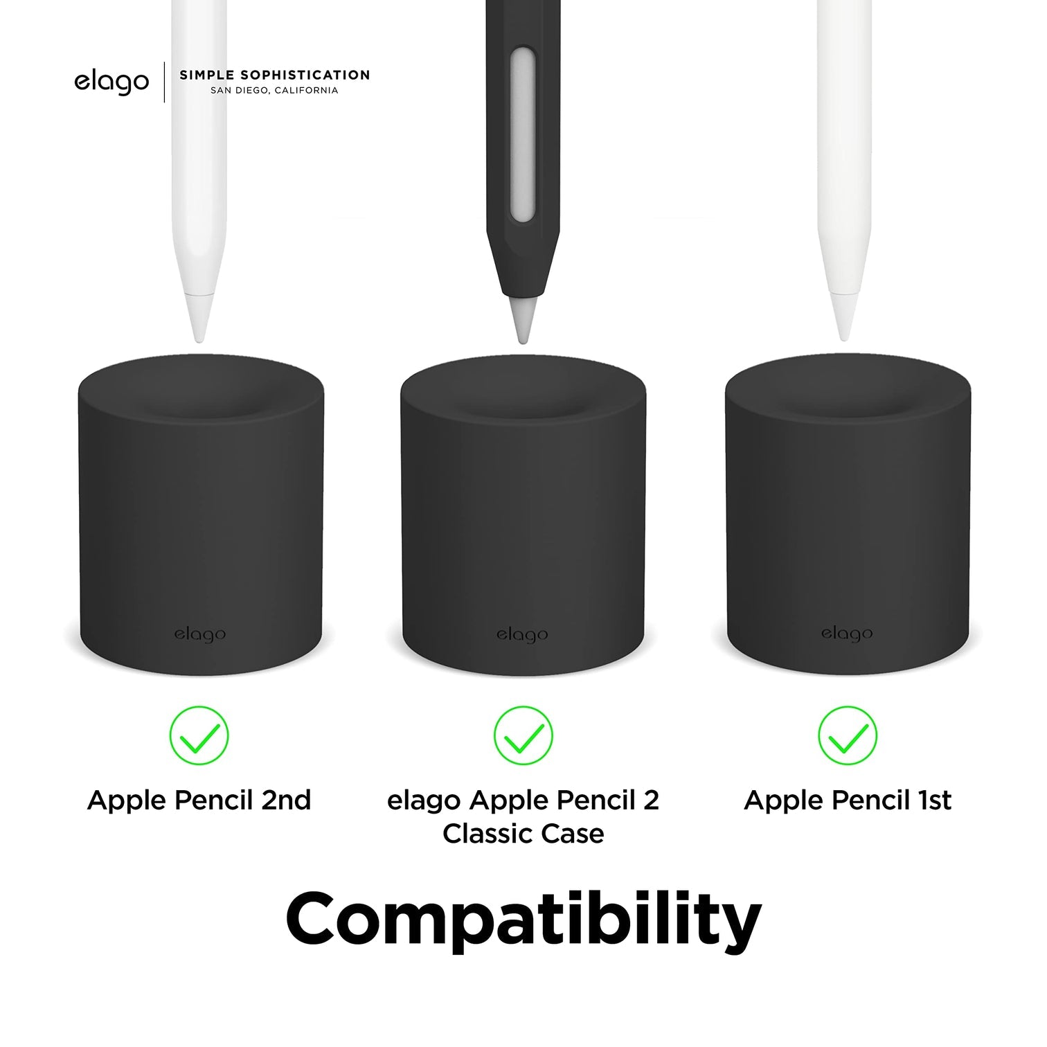 Elago - Silicone Stand for Apple Pencil and Any Tablet Stylus