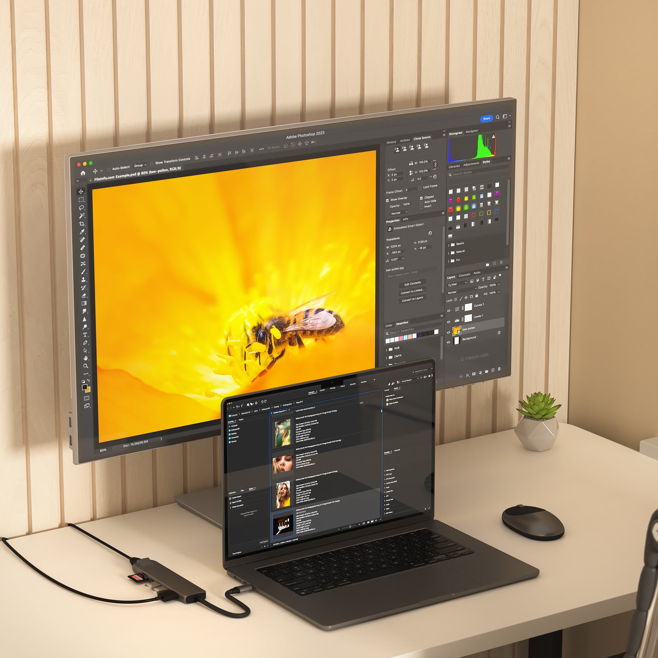 Satechi - 7-in-1 USB-C Slim Multiport Adapter with Ethernet