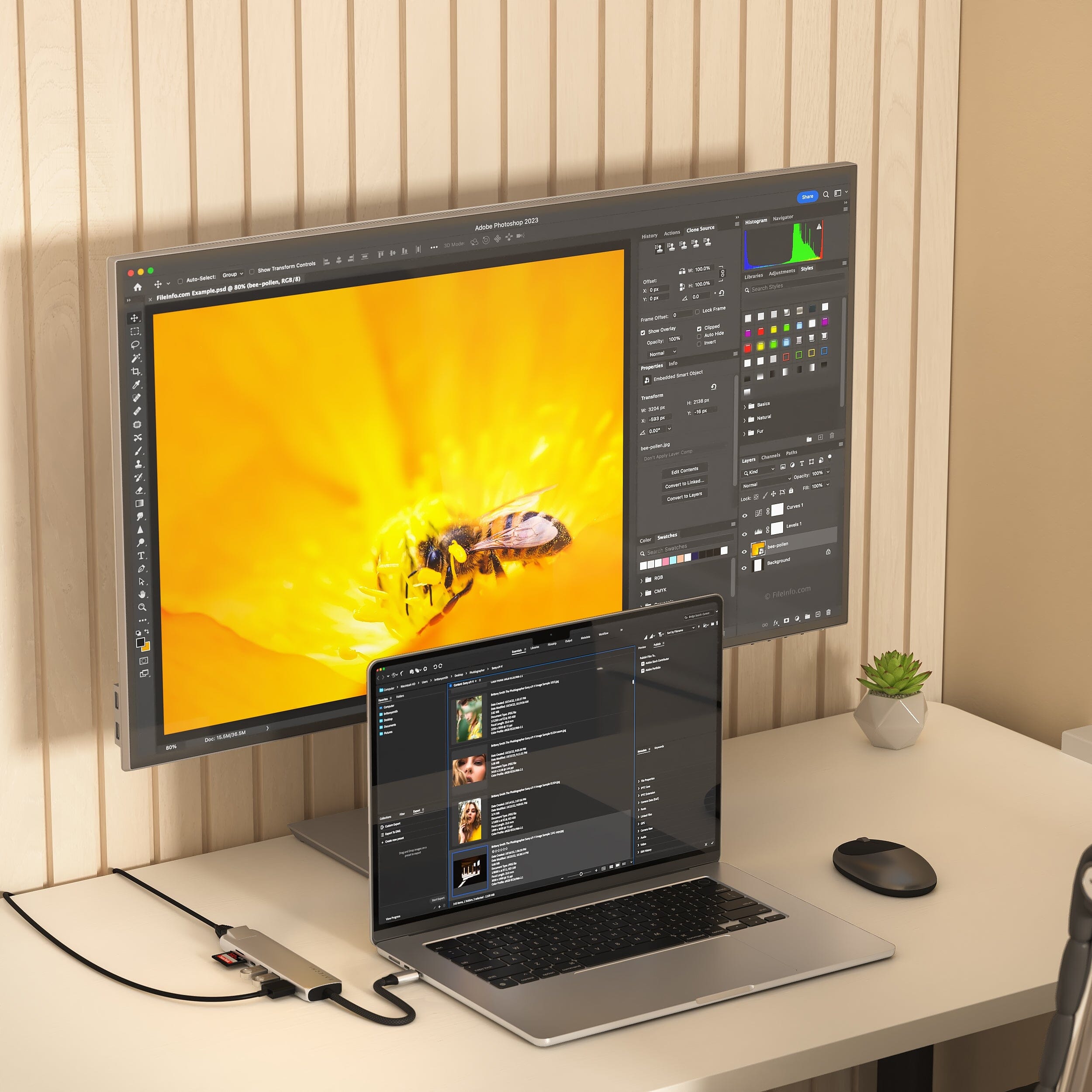 Satechi - 7-in-1 USB-C Slim Multiport Adapter with Ethernet