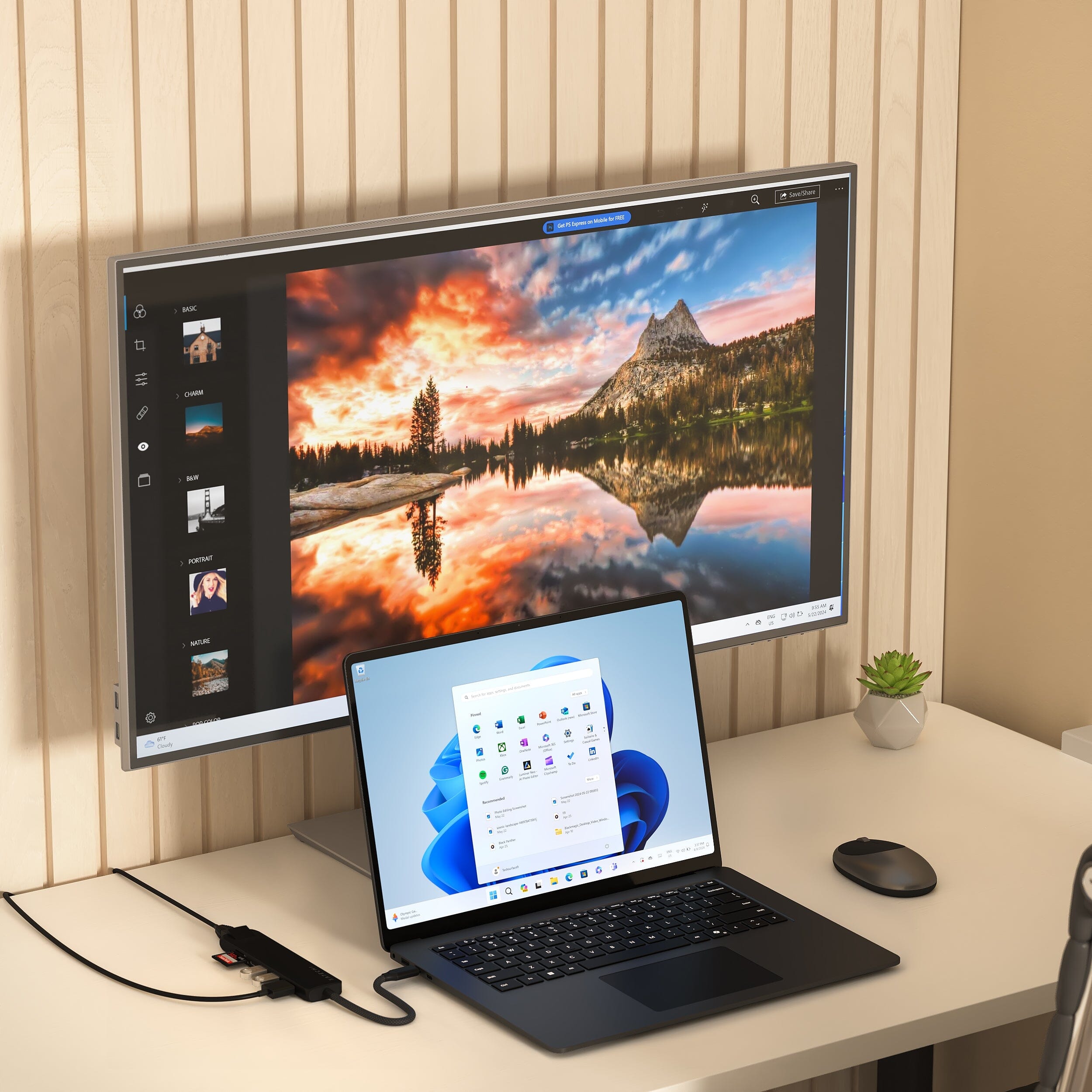 Satechi - 7-in-1 USB-C Slim Multiport Adapter with Ethernet