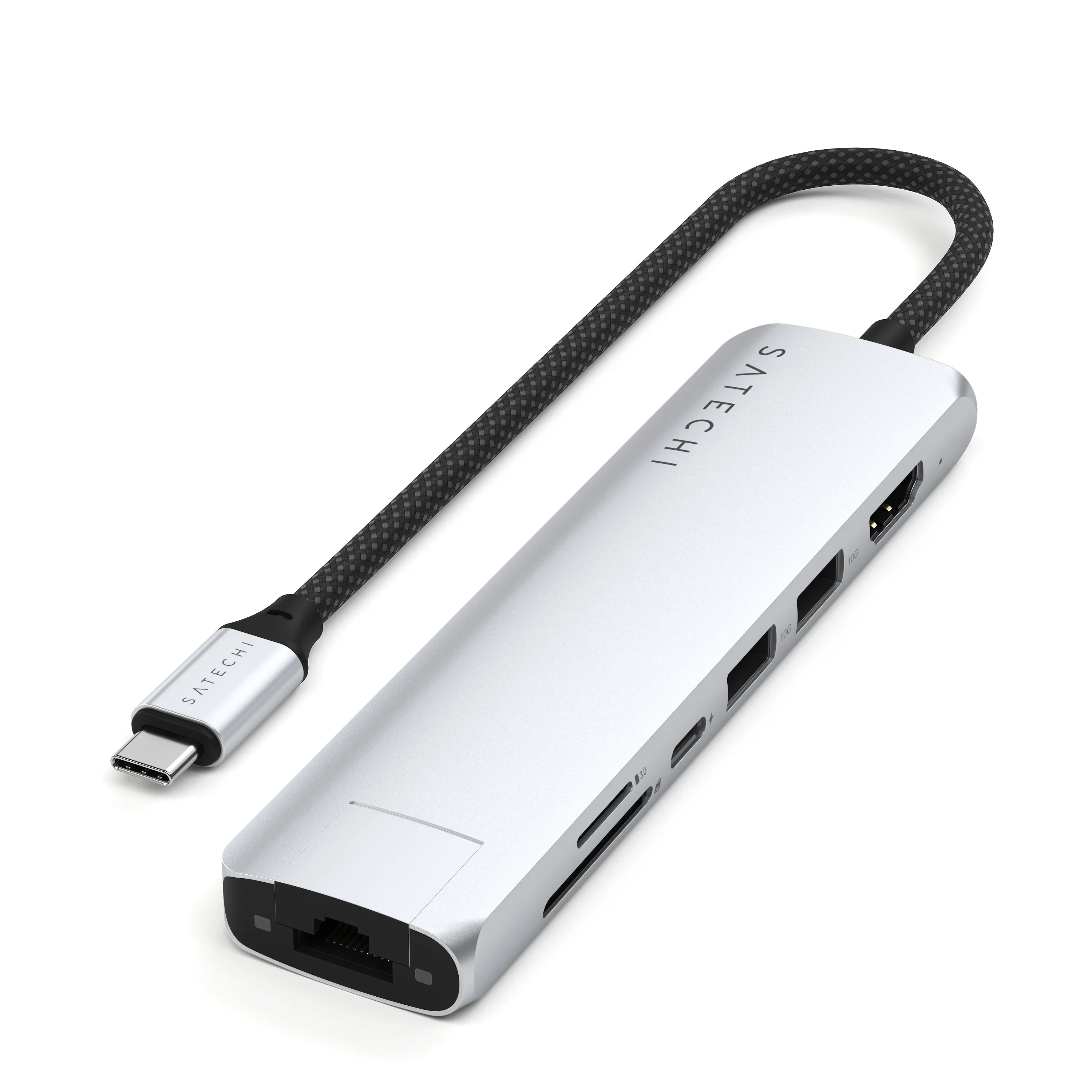 Satechi - 7-in-1 USB-C Slim Multiport Adapter with Ethernet