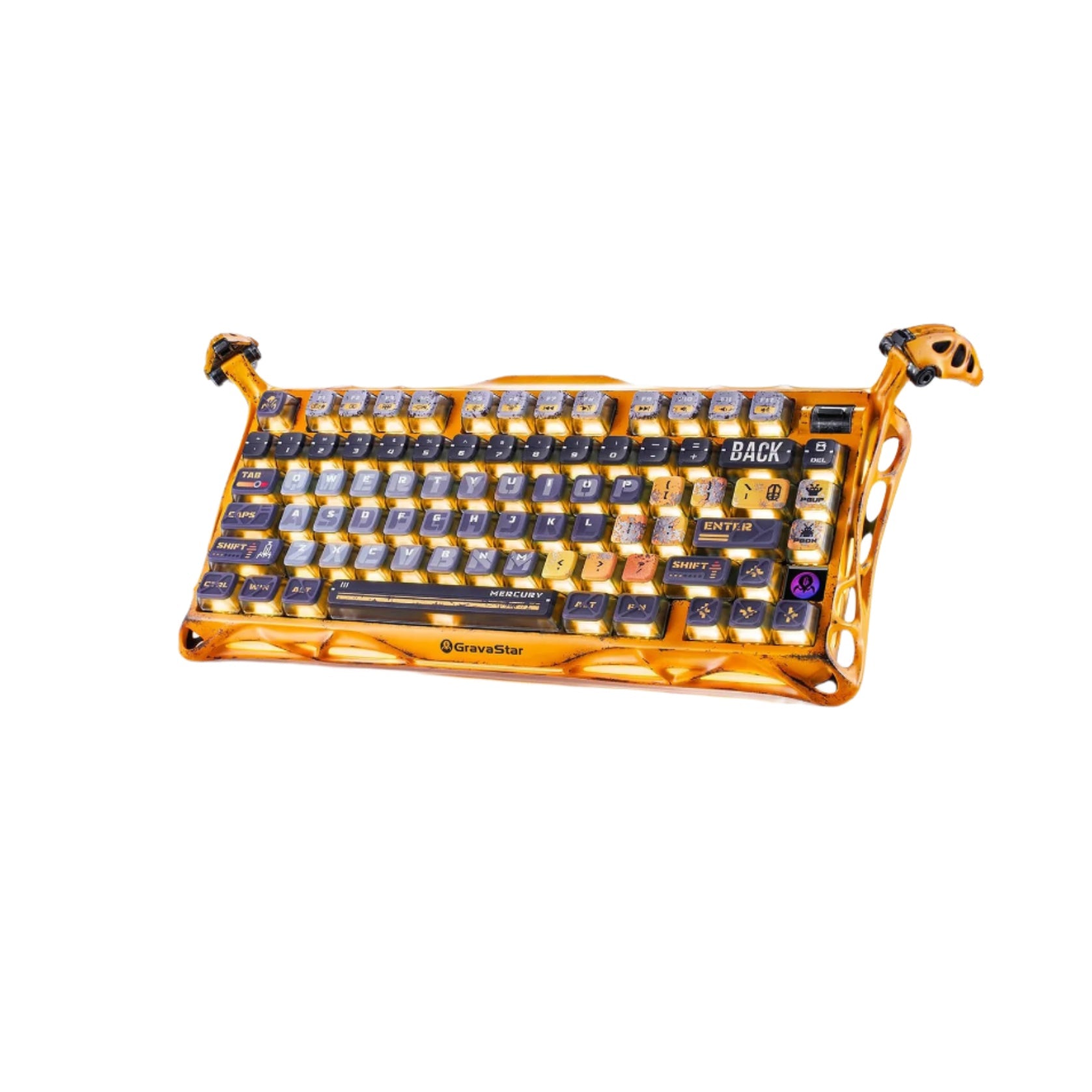GravaStar - Mercury K1 Pro Special Edition Battle-Worn Yellow - Wireless Mechanical Keyboard