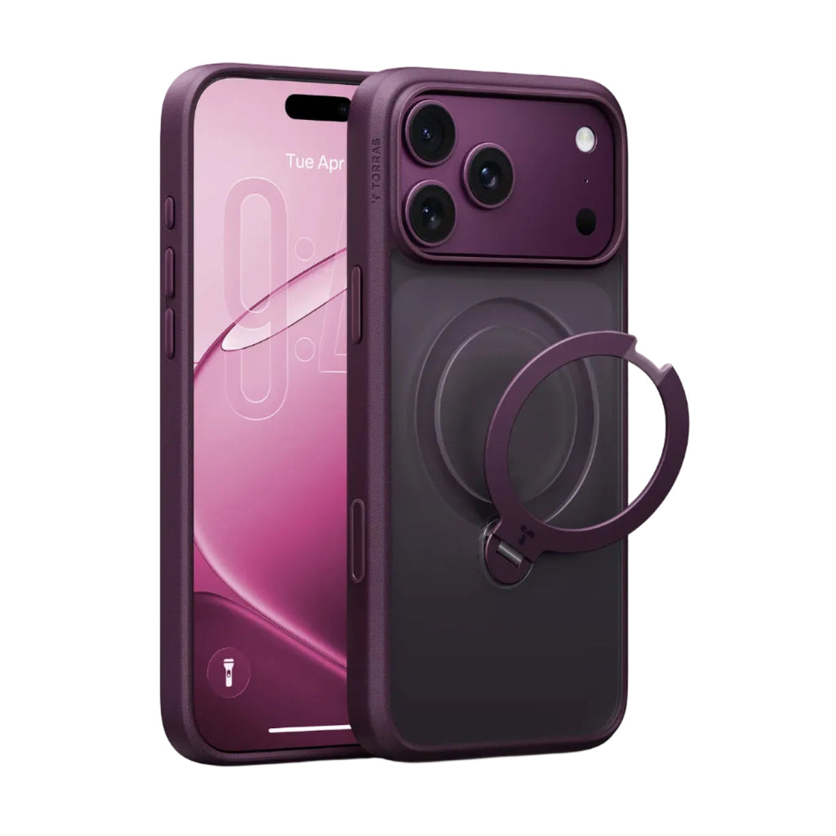 Torras - Ostand Q3 Spin MagSafe - Case for iPhone 18 Pro and iPhone 17 Pro
